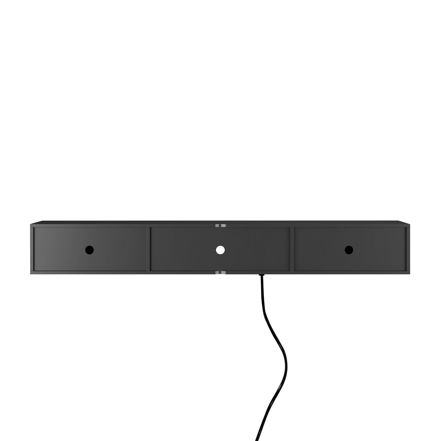 Floating TV Stand Wall Mounted with 16 Color LEDs,69' Modern TV Stand, Floating TV Cabinet Entertainment Center for 55 60 65 Inch TV,Black