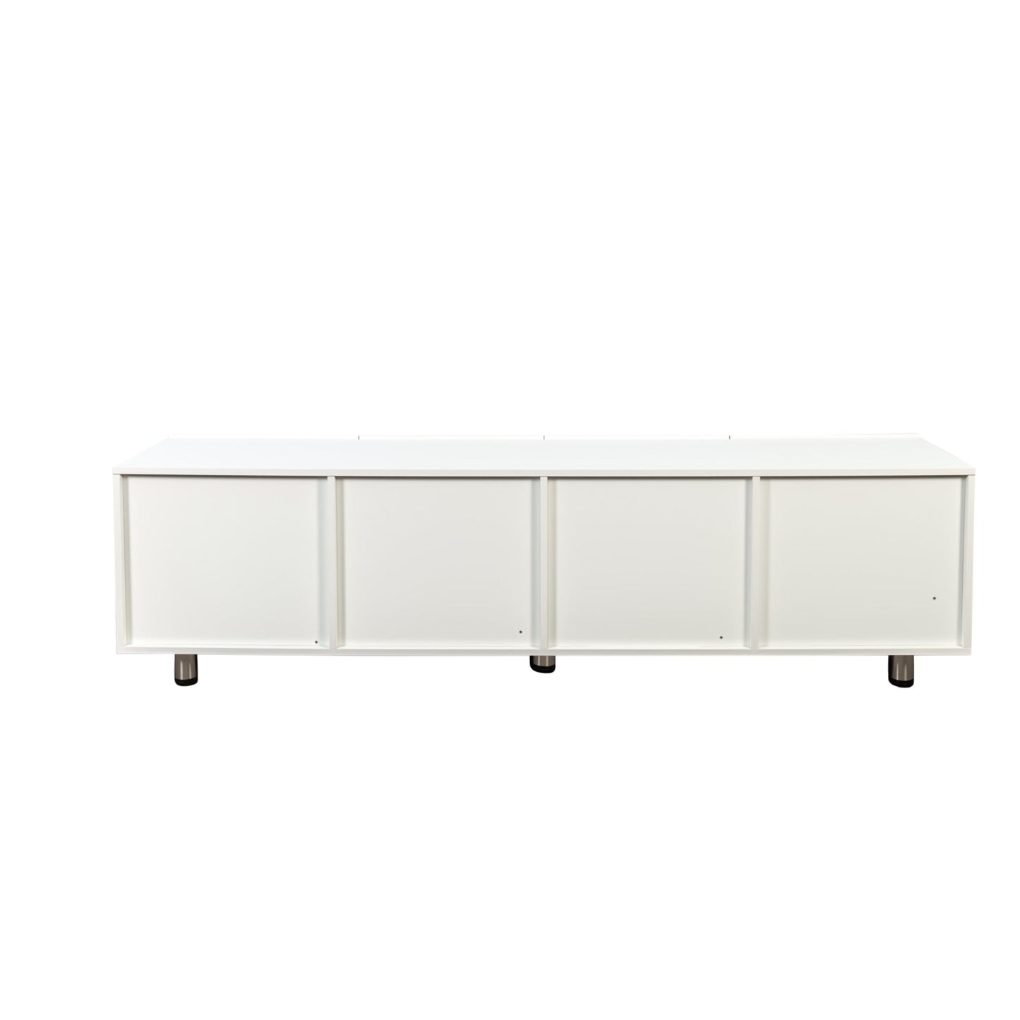 TV Stand for 65+ Inch TV, Modern TV Stand for Living Room, Entertainment Center with Storage & 2 Drawers, TV Media Console Cabinet for Bedroom, White