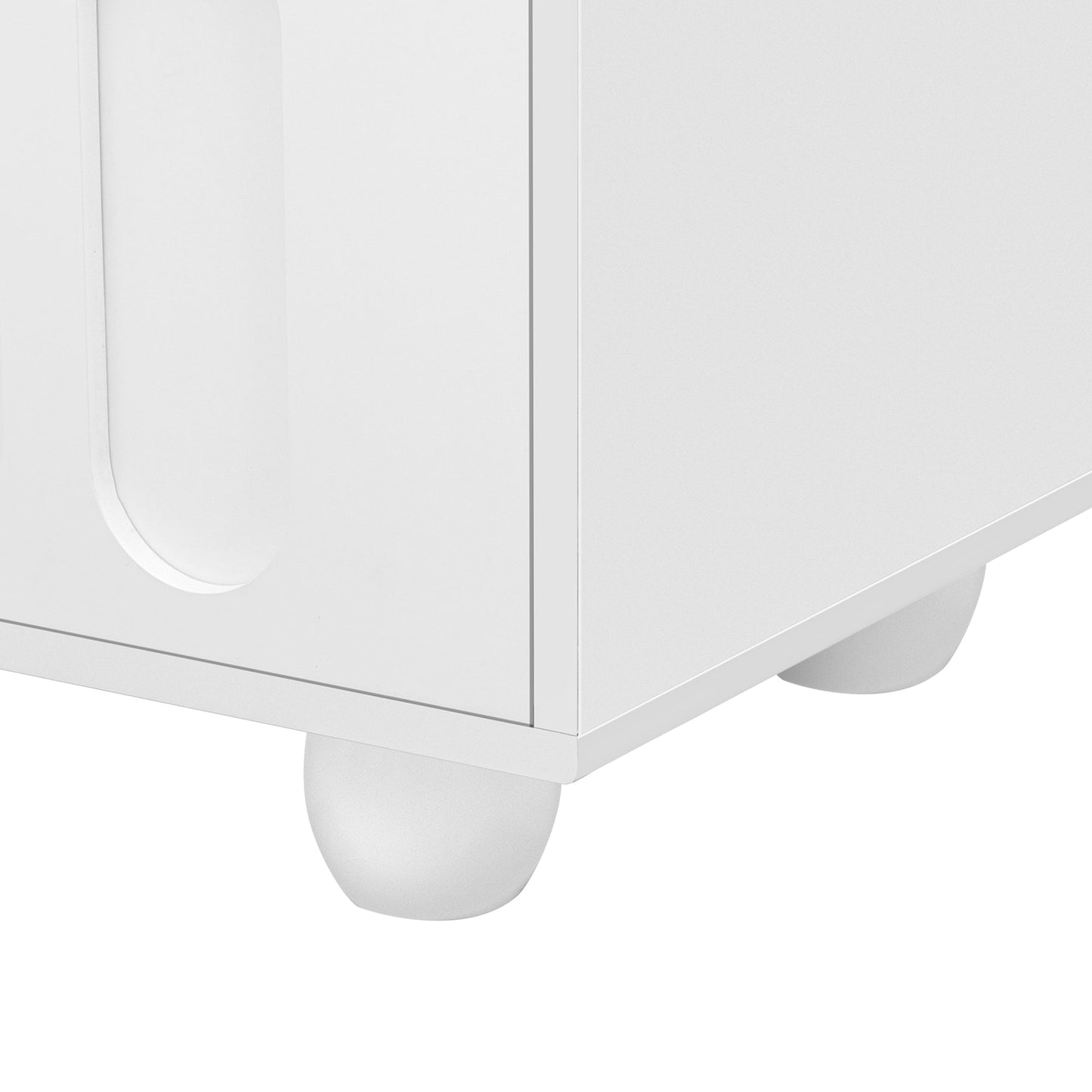 U-Can Modern TV Stand for TVs up to 80 Inches, Entertainment Center with Glass Door, TV Storage Cabinet with Solid Wood Legs and Metal Handles for Living room(OLD SKU:WF323694AAK )