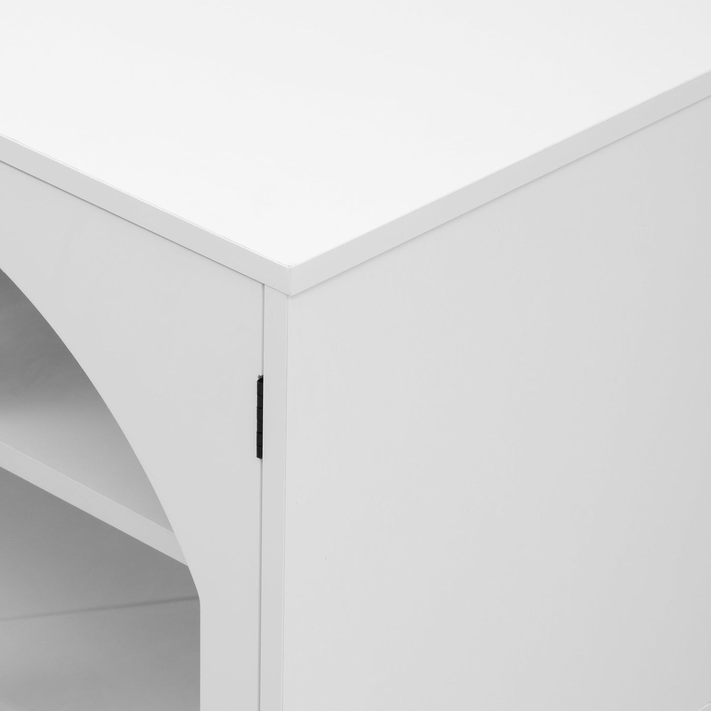 U-Can 68.9'' Modern Minimalist TV Stand for TVs up to 75 Inches, Entertainment Center Media Console Cabinet with Adjustable Shelves for Living room
