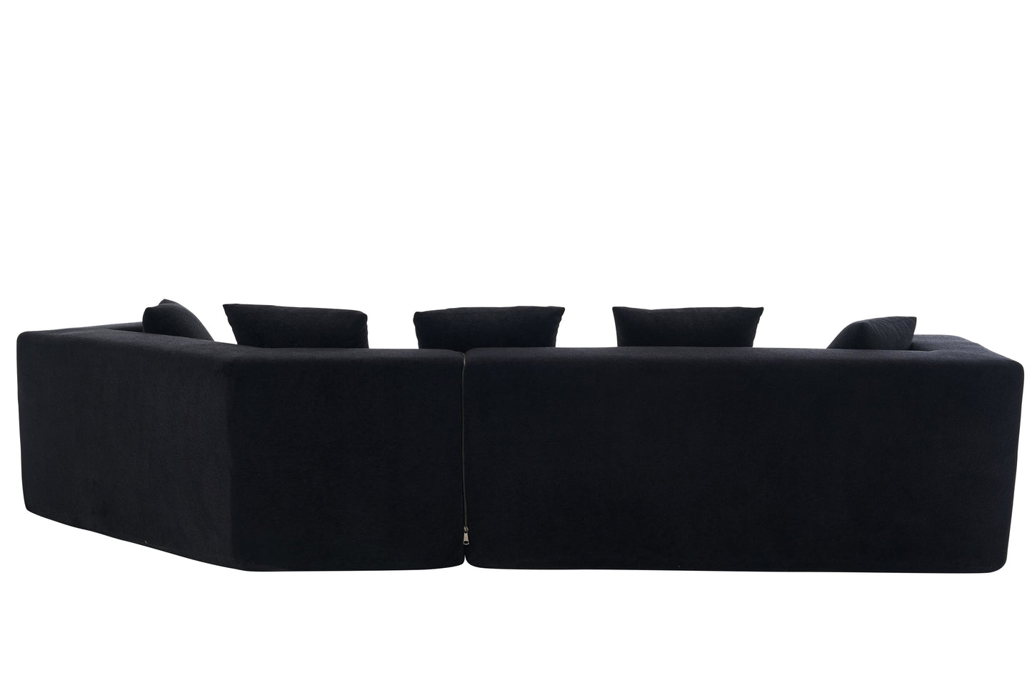 Memory Foam Couch, No Installation & Easy to Transport, Deep Seat Modern Sofa with Chenille Fabric, Couch for Living Room, Bedroom, Apartment, Home Office