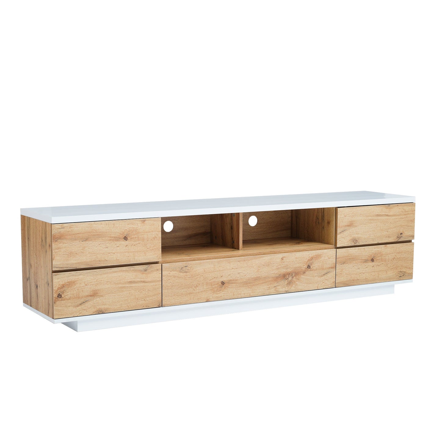 Modern TV stand for TVs up to 80'' , Media Console with Multi-Functional Storage, Entertainment Center with Door Rebound Device, TV cabinet for living room,Bedroom