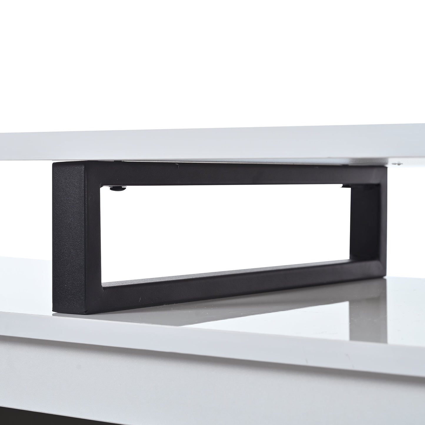 U-Can Modern, Minimalist Rectangle Extendable TV Stand, TV Cabinet with 2 Drawers and 1 Cabinet for Living Room, Up to 100''