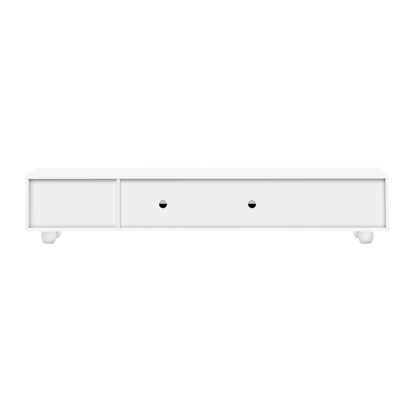 U-Can Modern TV Stand for TVs up to 80 Inches, Entertainment Center with Glass Door, TV Storage Cabinet with Solid Wood Legs and Metal Handles for Living room(OLD SKU:WF323694AAK )