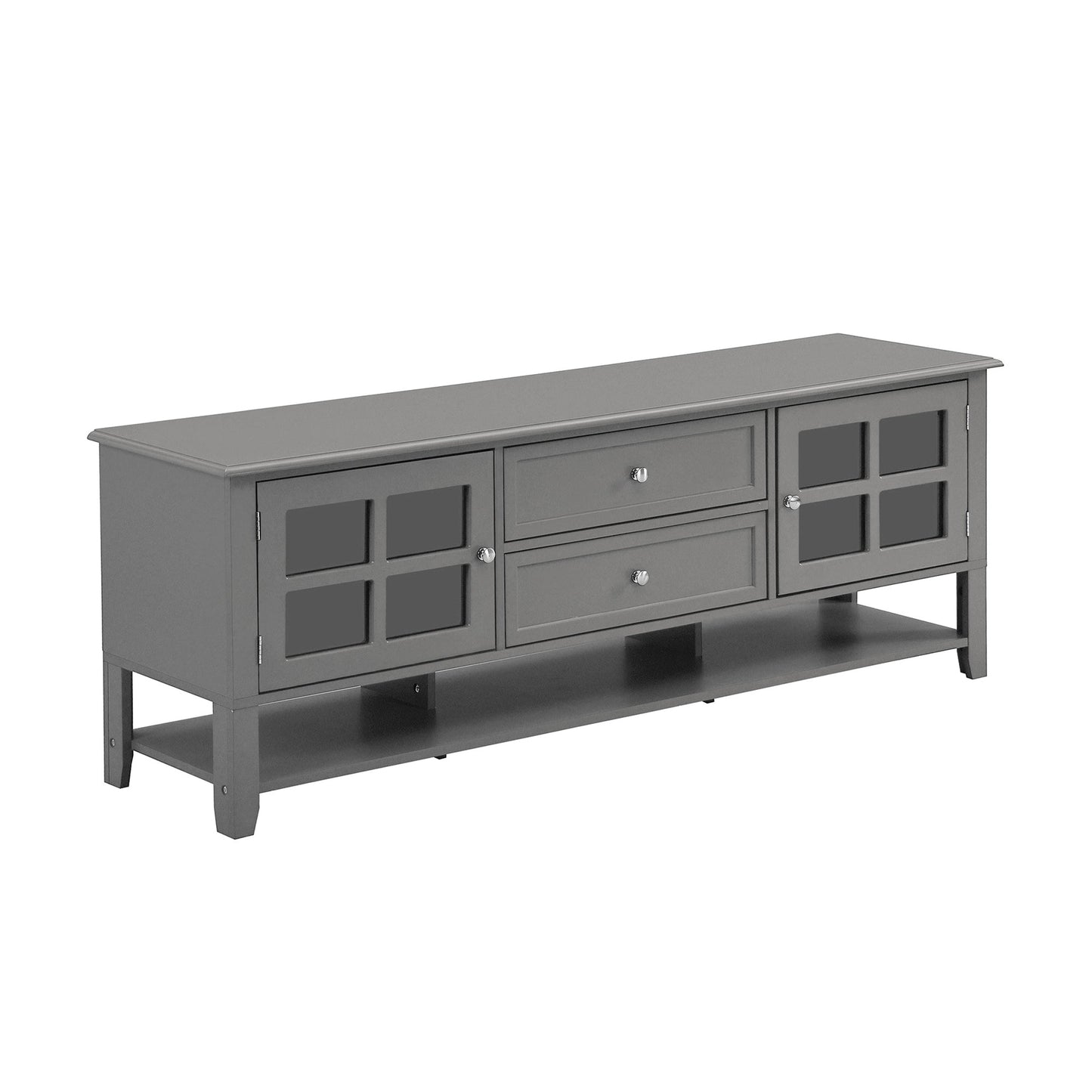 TV Stand for TVs up to 60'', Entertainment Center with Multifunctional Storage Space, TV Cabinet with Modern Design, Media Console for Living Room, Bedroom