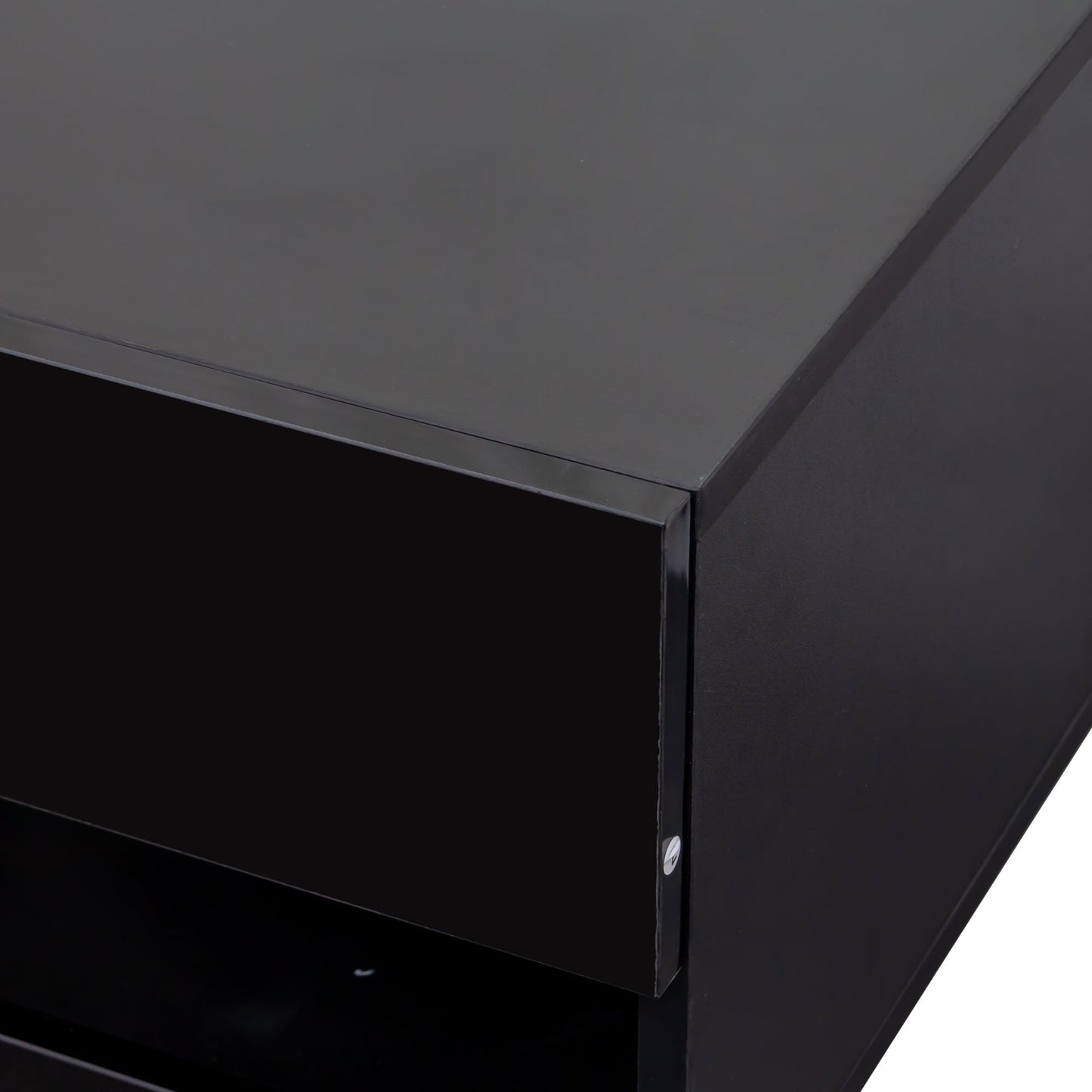 180 Wall Mounted Floating 80' TV Stand with 20 Color LEDs and Charging Station
