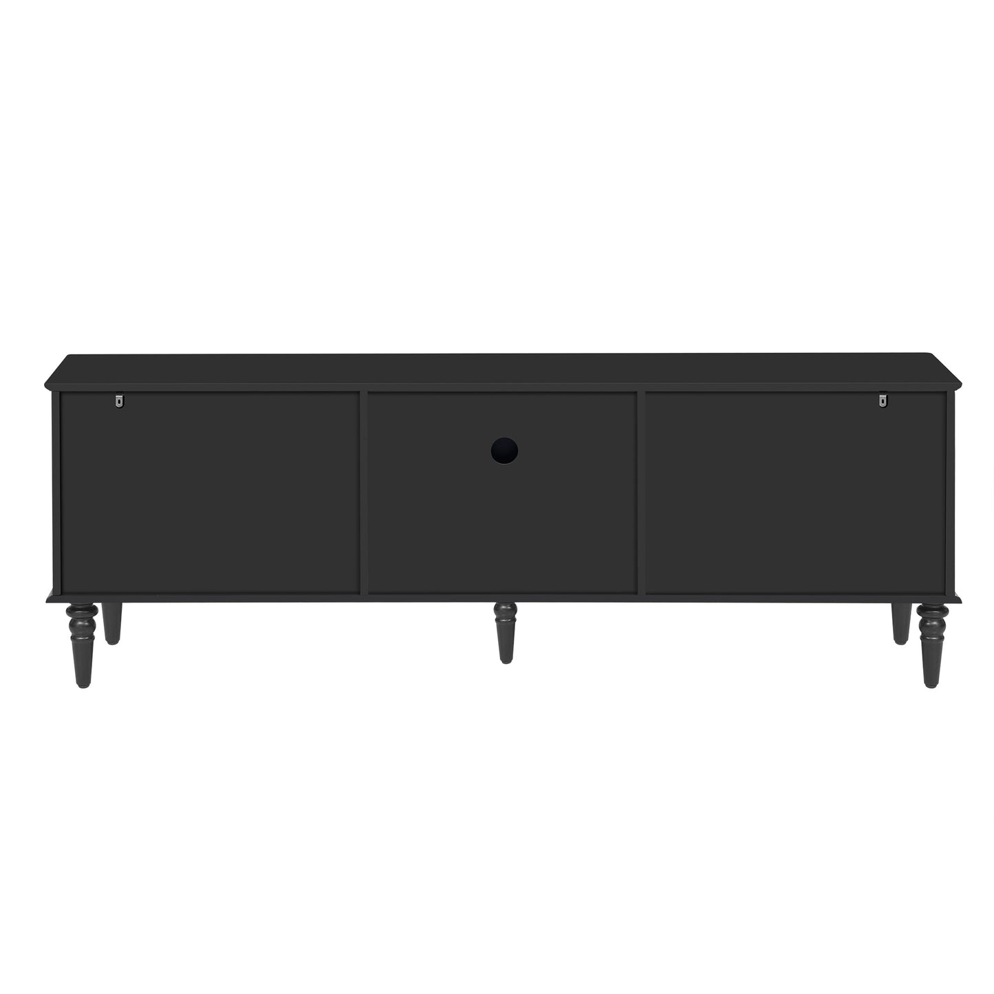 U-Can 68.9'' Retro TV Stand for TVs up to 75 Inches, Entertainment Center Media Console with Fluted Glass Doors and Five Solid Wood Legs for Living room(OLD SKU:N724P198468B)
