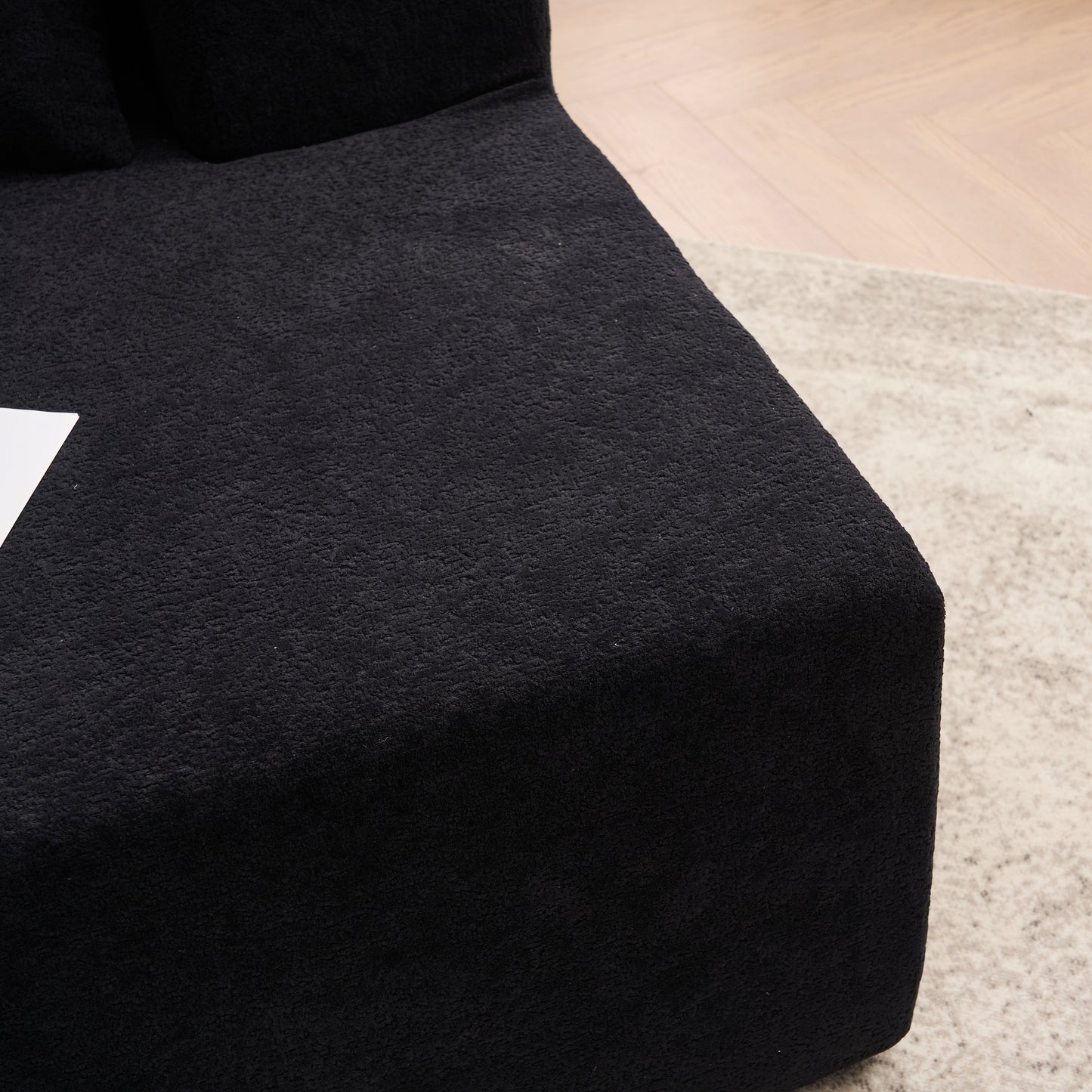 Memory Foam Couch, No Installation & Easy to Transport, Deep Seat Modern Sofa with Chenille Fabric, Couch for Living Room, Bedroom, Apartment, Home Office