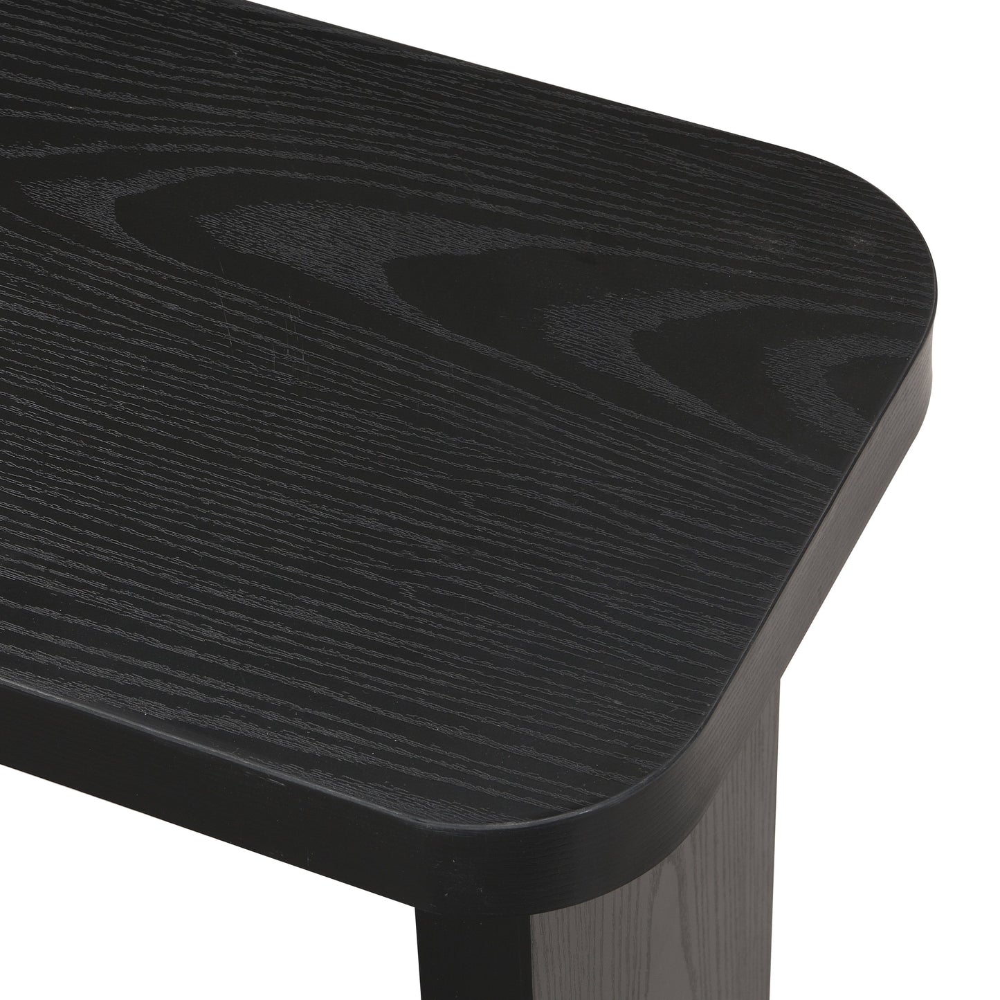 47.24*23.62 inch and 35.43*31.49 inch Rectangle Wood Detachable Coffee Table, Single L Shape Farmhouse Coffee Table for Dining Room, Garden, black