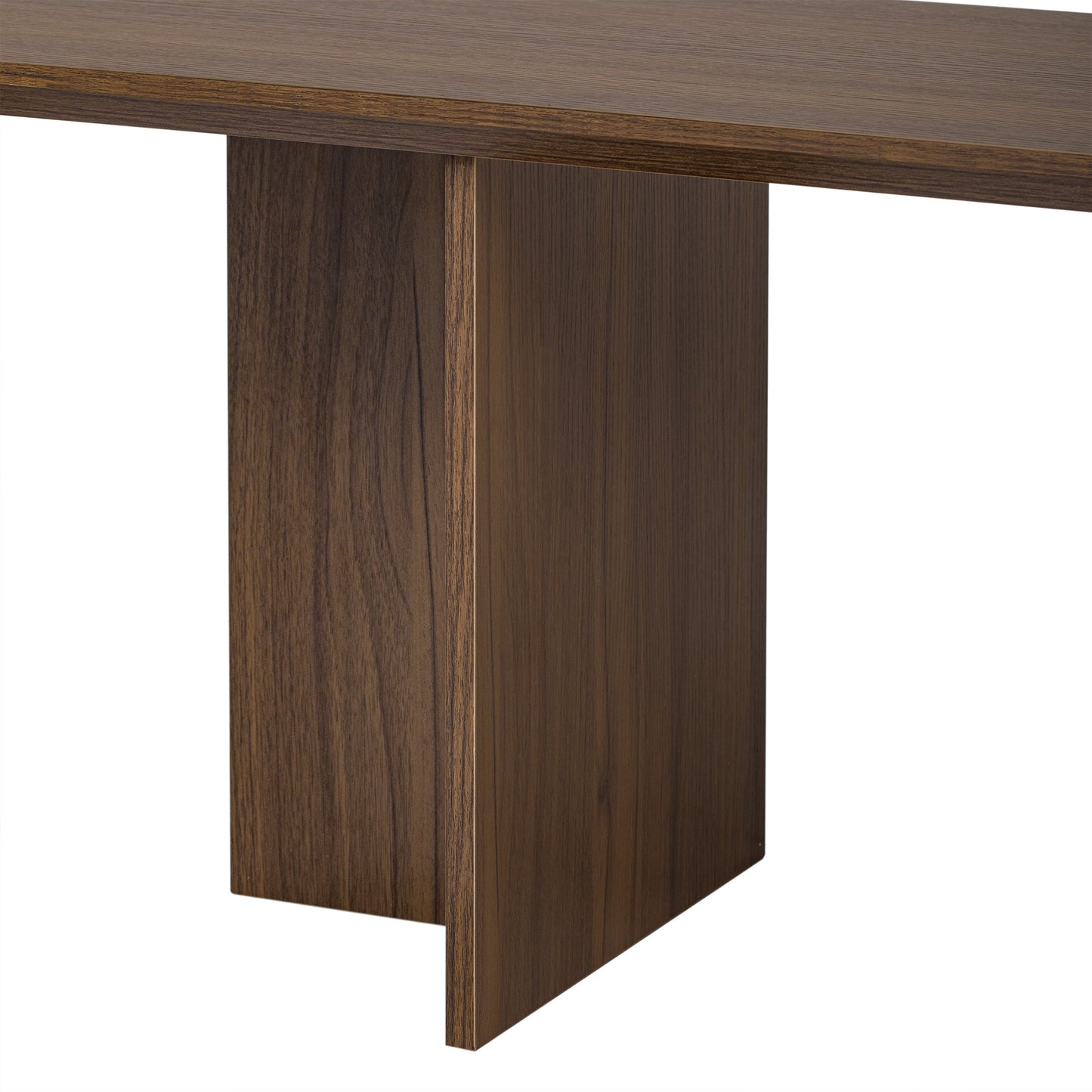 Mid-Century Modern 2 in 1 Cat Furniture Walnut TV Stand With Extendable table, Litter Box Enclosure with Cat Scratcher