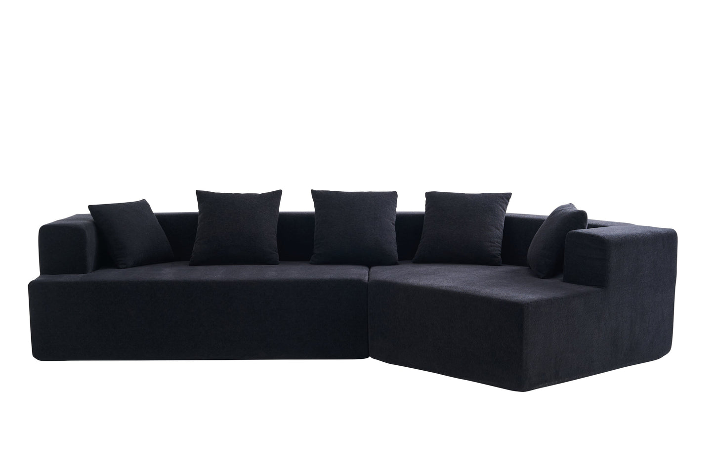 Memory Foam Couch, No Installation & Easy to Transport, Deep Seat Modern Sofa with Chenille Fabric, Couch for Living Room, Bedroom, Apartment, Home Office