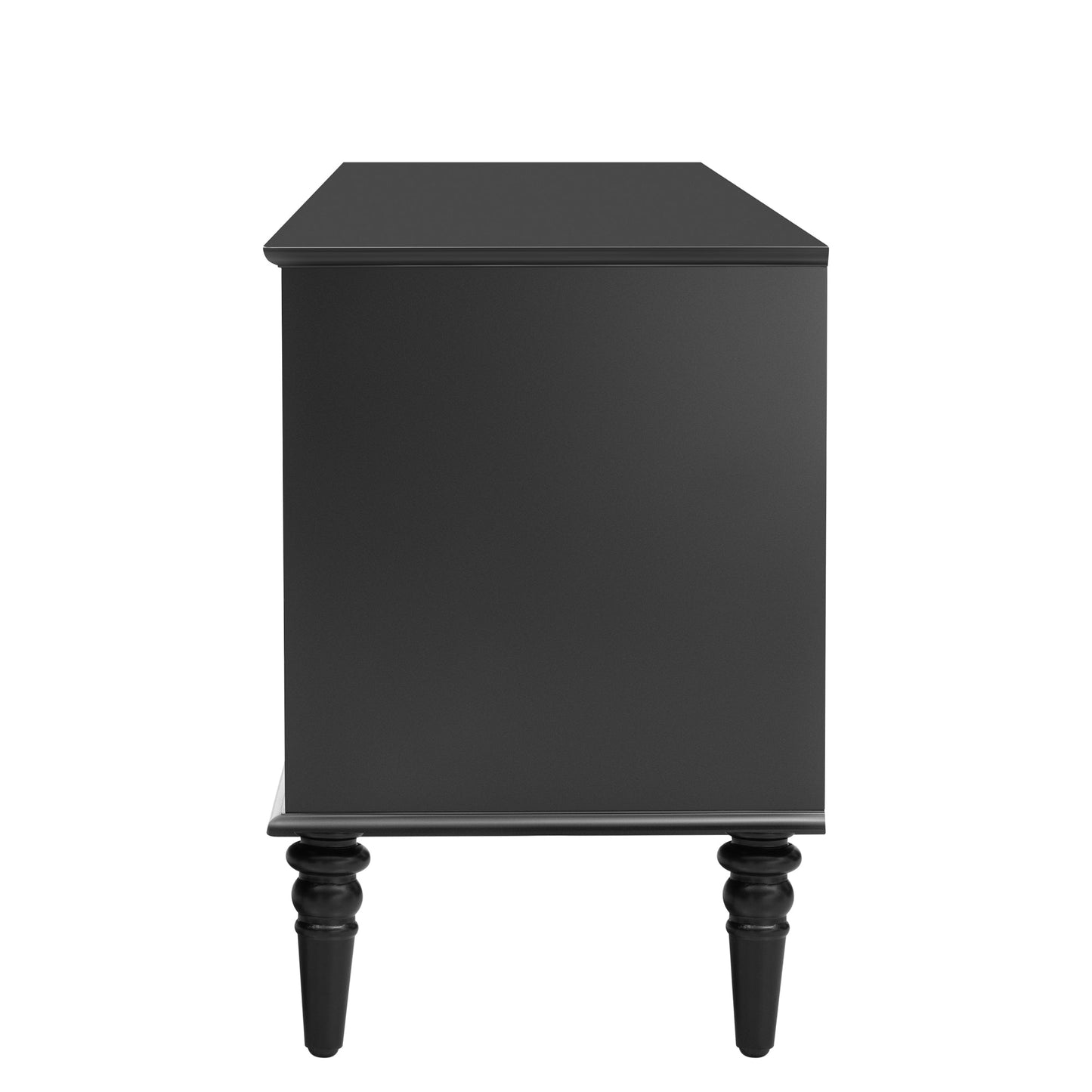 U-Can 68.9'' Retro TV Stand for TVs up to 75 Inches, Entertainment Center Media Console with Fluted Glass Doors and Five Solid Wood Legs for Living room(OLD SKU:N724P198468B)