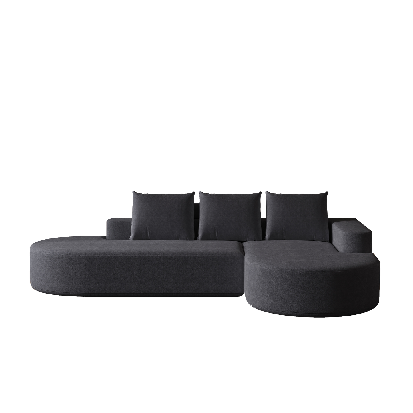 Modern Curved sofa ,Chenille Upholstered Sectional Sofa Couch Set,Modular 108.5' L Shaped Sectional Living Room Sofa Set With 3 Pillows,Free Combination Sofa Couch for Living Room,Bedroom