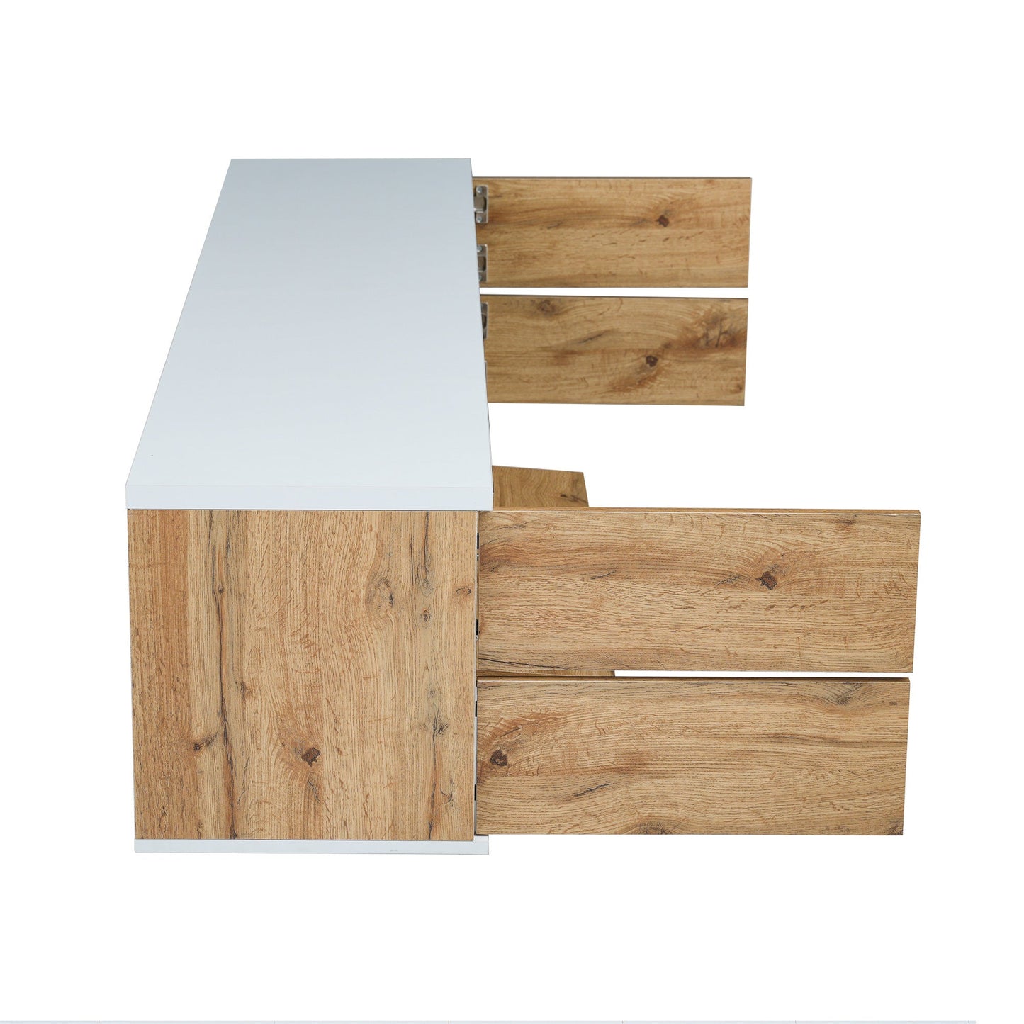 Modern TV stand for TVs up to 80'' , Media Console with Multi-Functional Storage, Entertainment Center with Door Rebound Device, TV cabinet for living room,Bedroom