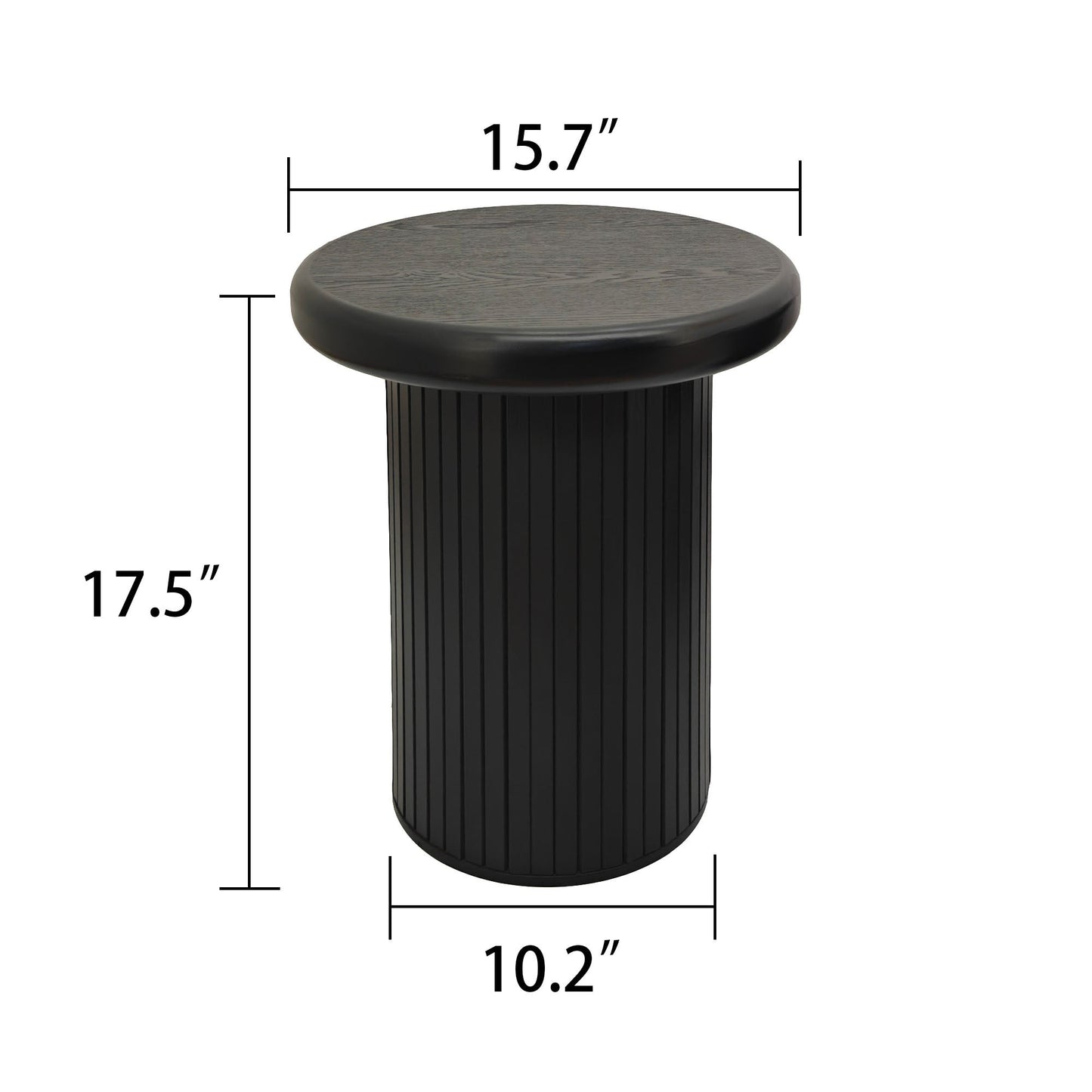 Modern Round Coffee Table Set – Dual Table Combination with Unique Fluted Table Leg Design, Stylish Living Room Furniture