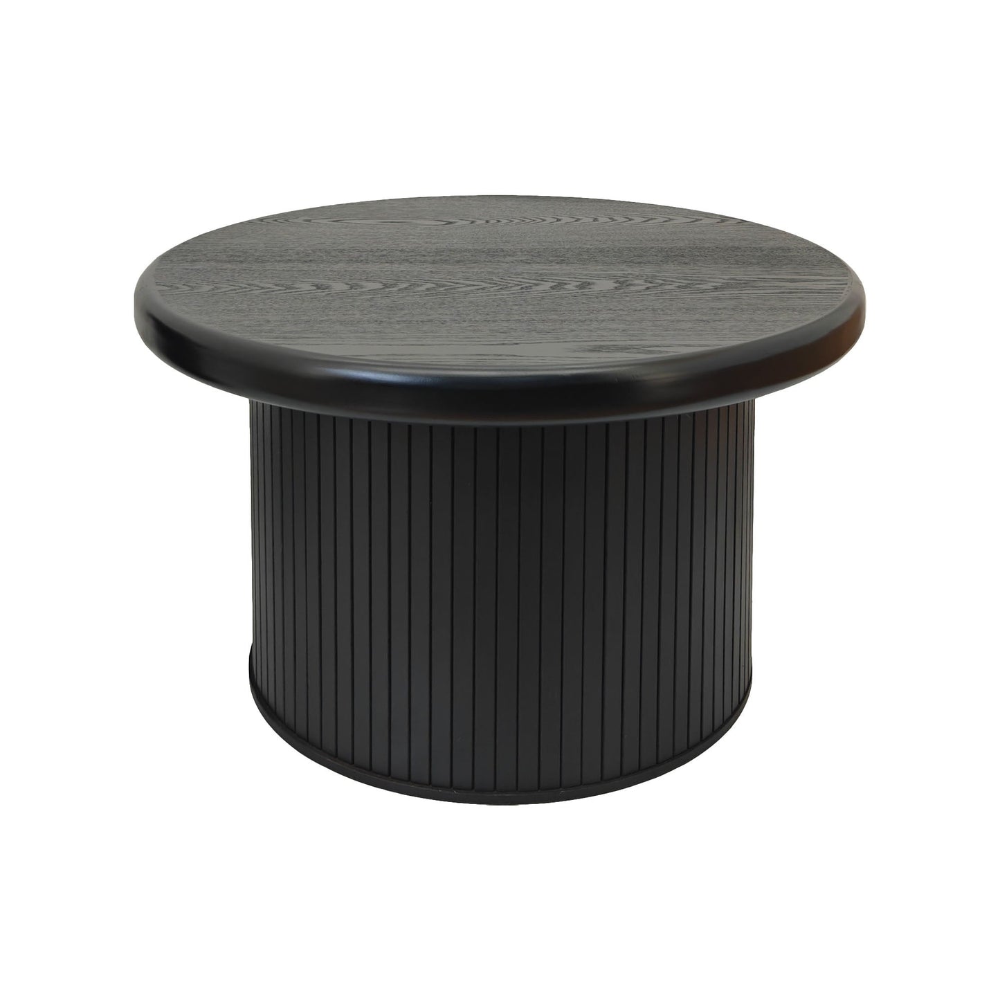 Modern Round Coffee Table Set – Dual Table Combination with Unique Fluted Table Leg Design, Stylish Living Room Furniture