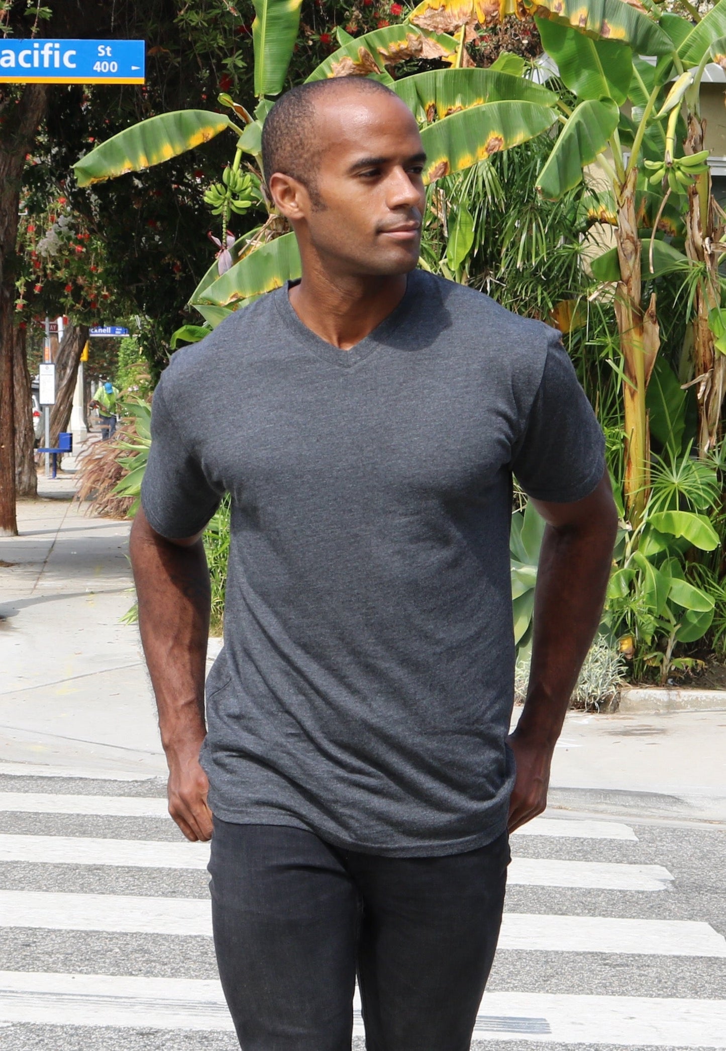 Men's Bamboo Viscose V-Neck T-Shirt