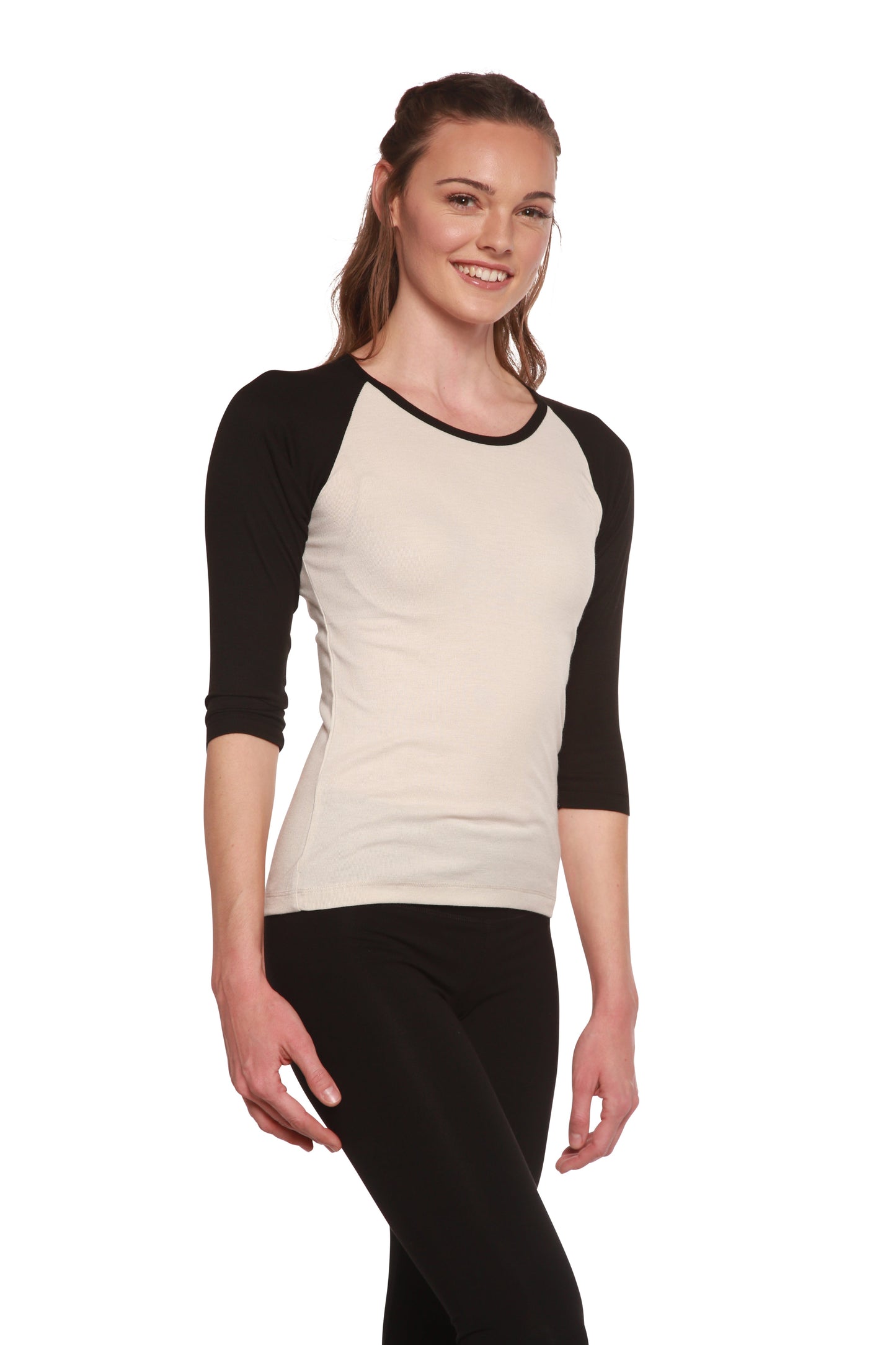 Women's Bamboo Viscose/Sorona 3/4 Sleeve T-Shirt