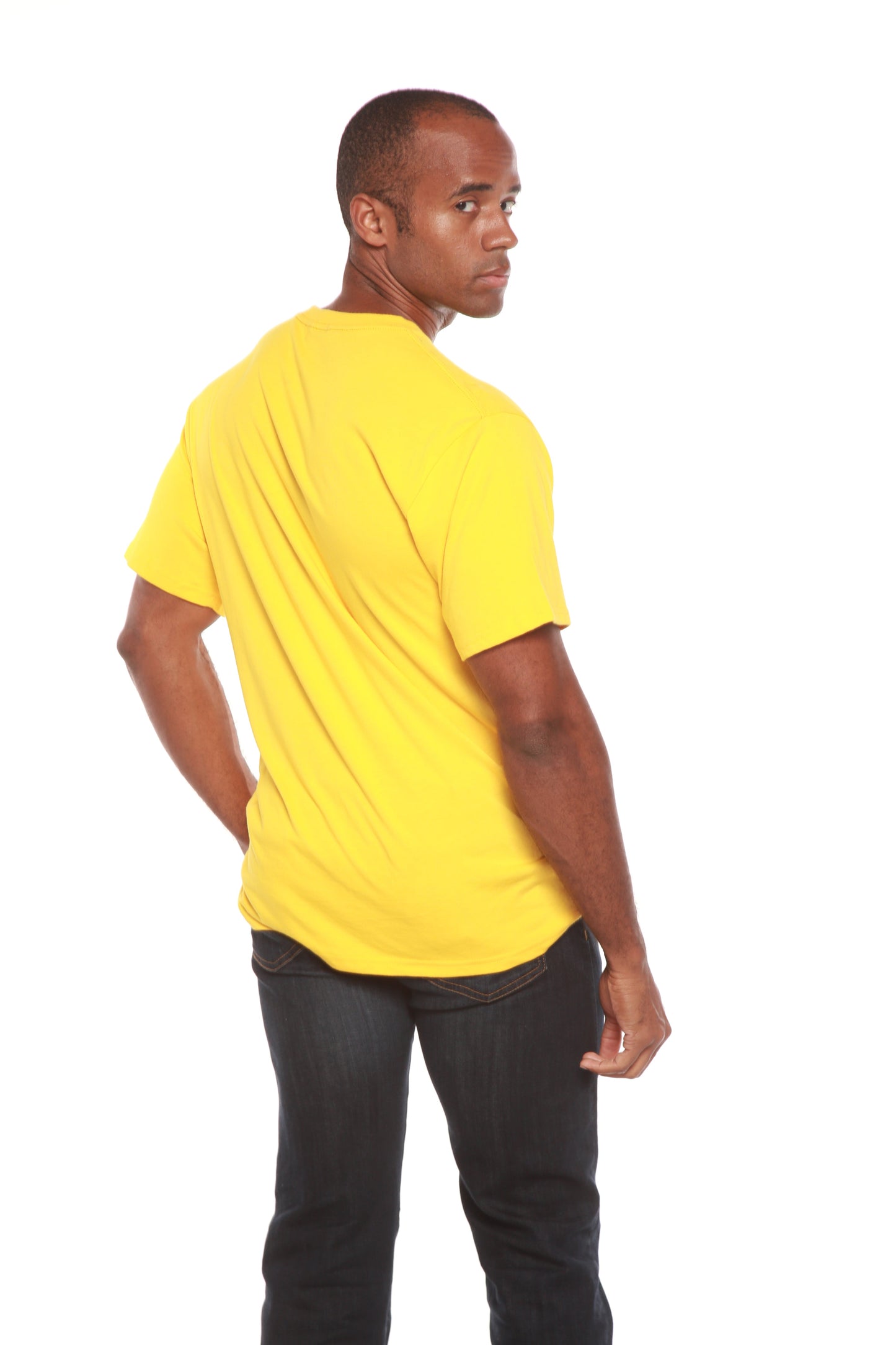 Custom Printed Men's Bamboo Viscose/Organic Cotton Short Sleeve T-Shirt