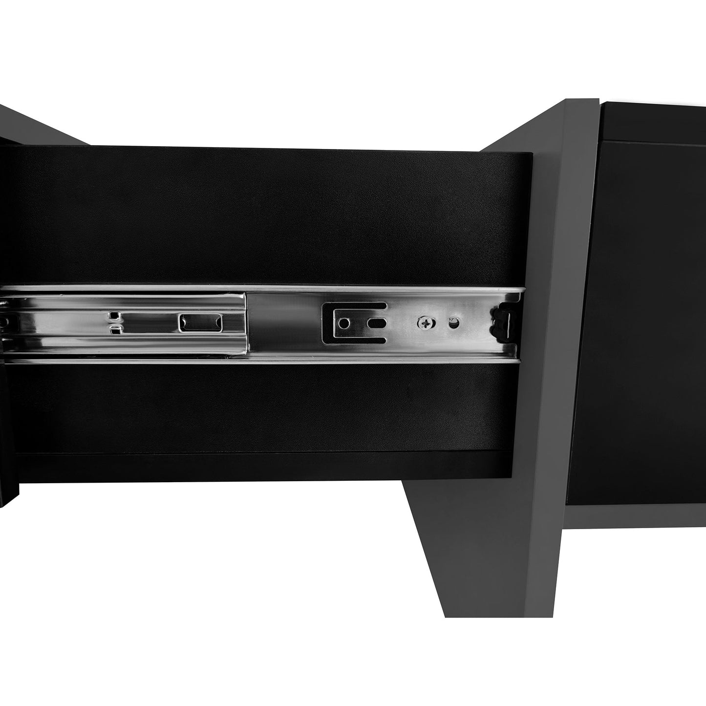 ON-TREND Unique Design Coffee Table with 4 Hidden Storage Compartments, Square Cocktail Table with Extendable Sliding Tabletop, UV High-gloss Design Center Table for Living Room, 31.5'x 31.5'