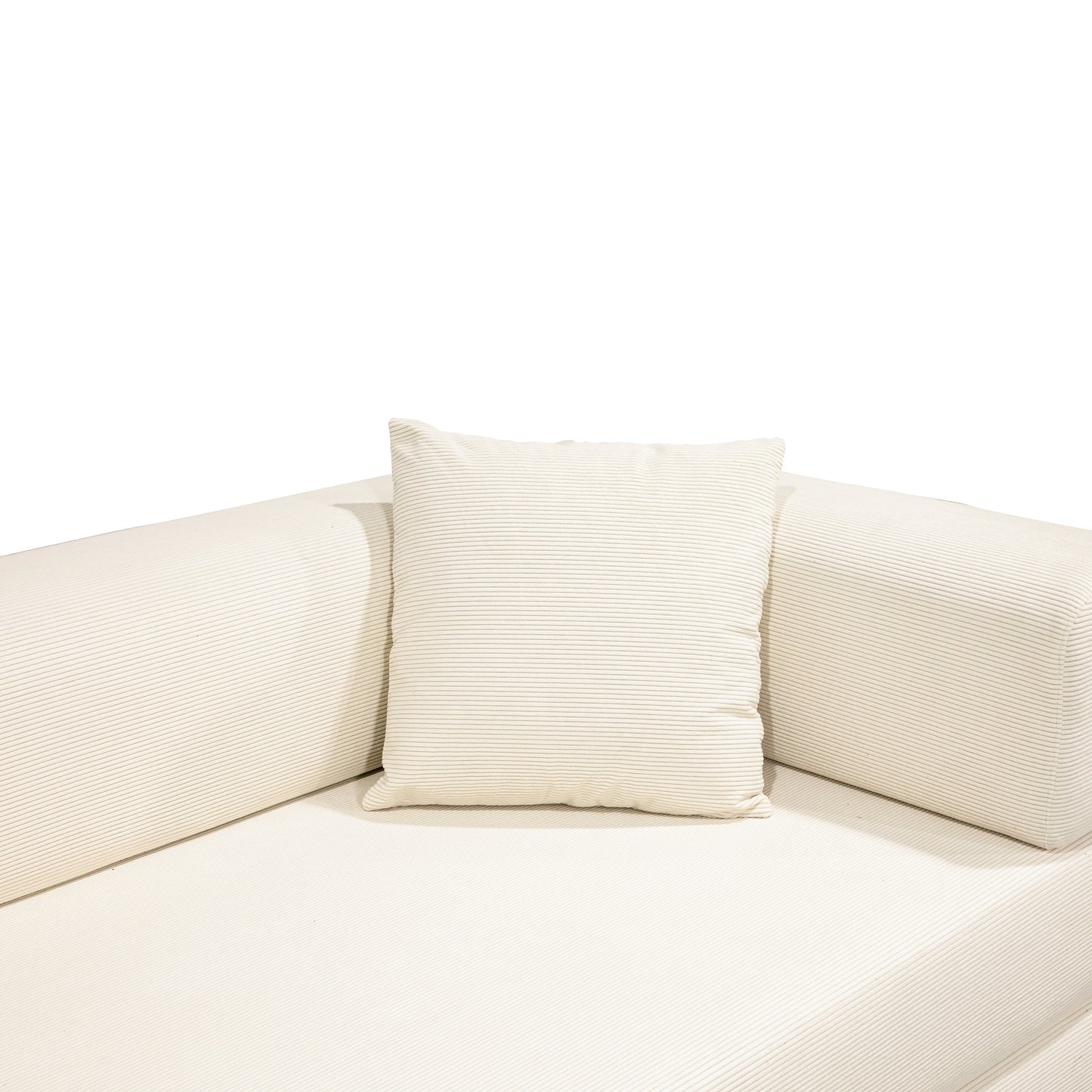 Double sofa, sofa bed, multifunctional compression sofa, wide body sofa, pure sponge sofa, fine striped velvet fabric sofa