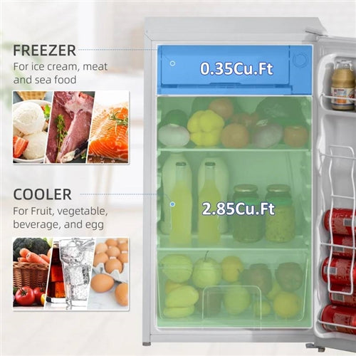 Compact Refrigerator Mini Fridge/Freezer 3.2 Cu.Ft