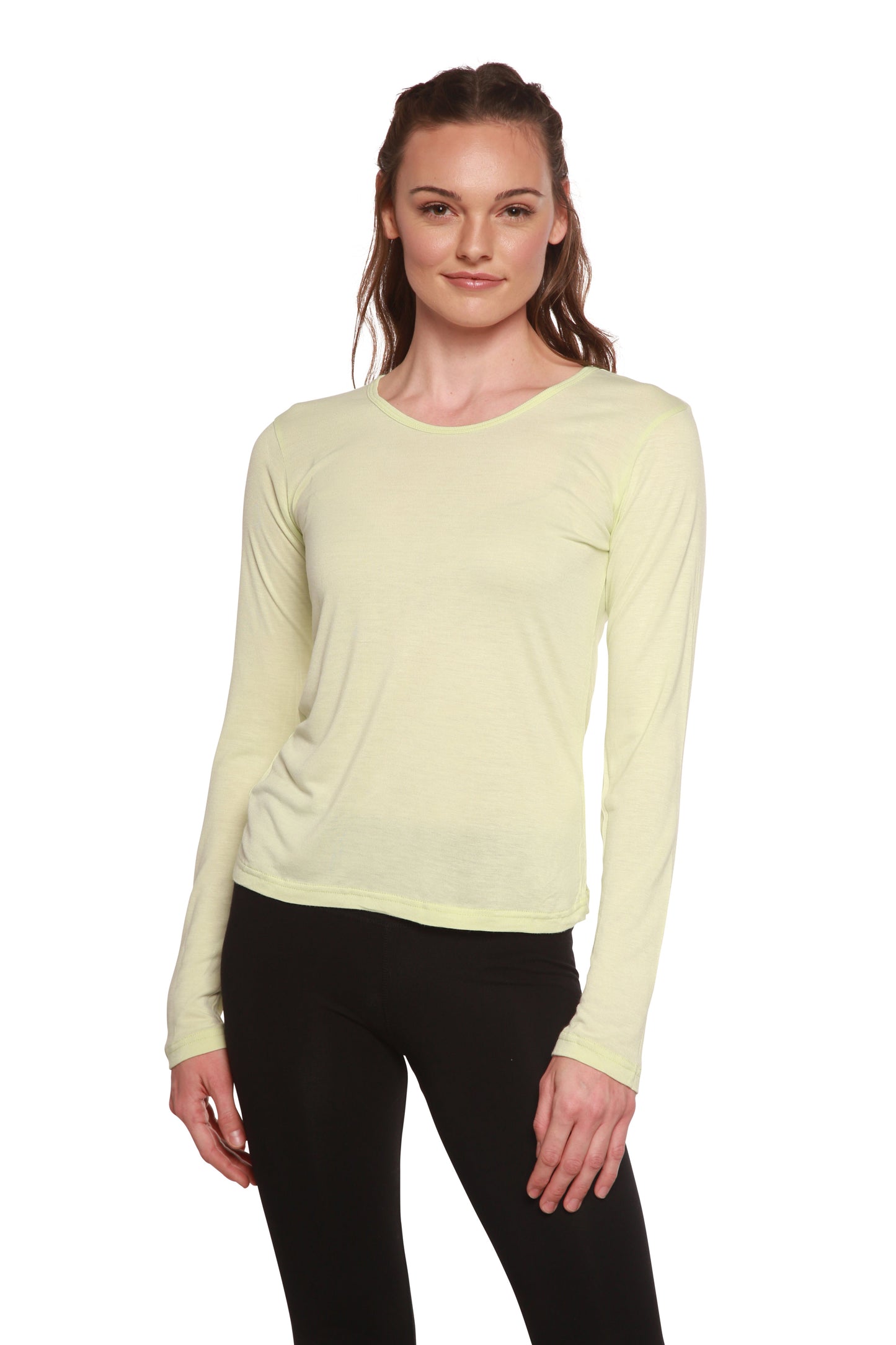 Women's Scoop Neck 100% Bamboo Viscose Long Sleeve Shirt
