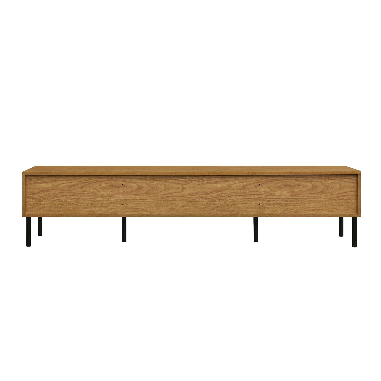 Boho TV Stand for TVs up to 80'' , Modern Farmhouse Media Console, Entertainment Center with Metal Legs, TV Cabinet for Living Room, Home Theatre