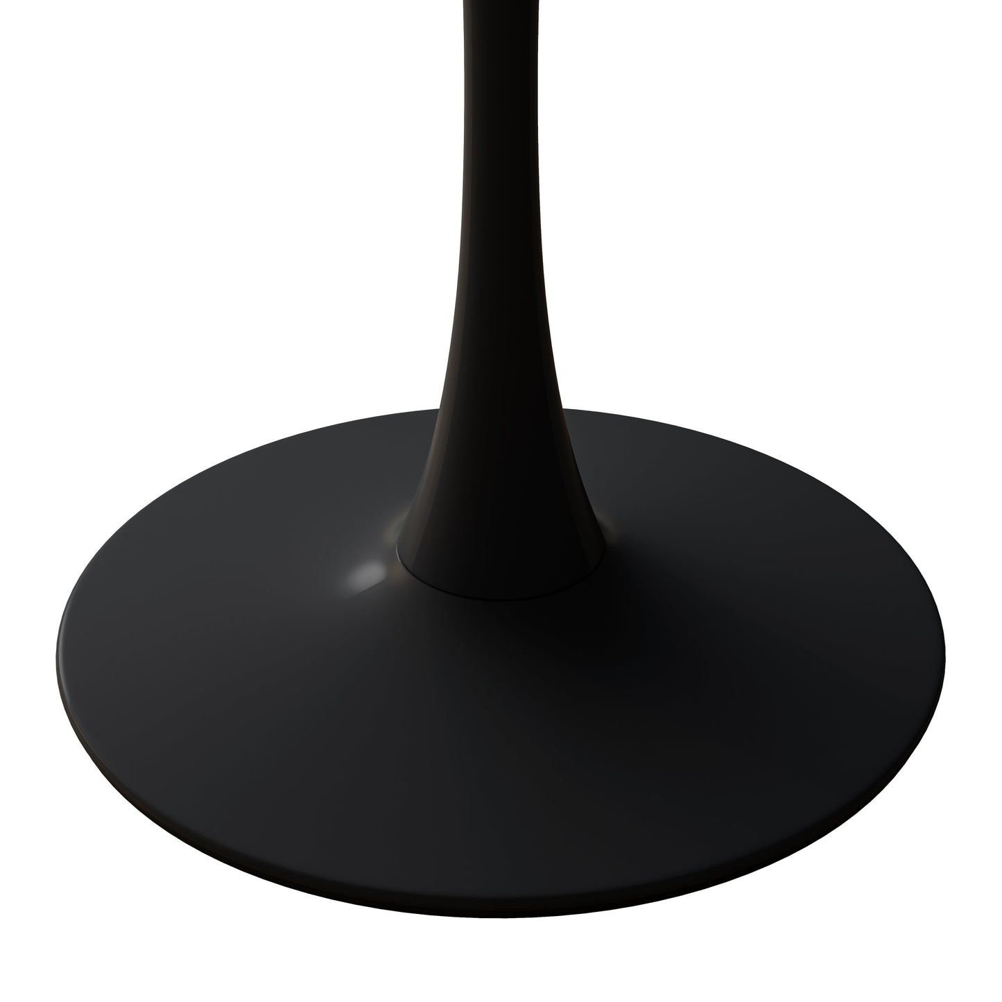 31.50'Modern Octagonal Coffee Table with Printed Black Marble Table Top,Metal Base, for Dining Room, Kitchen, Living Room