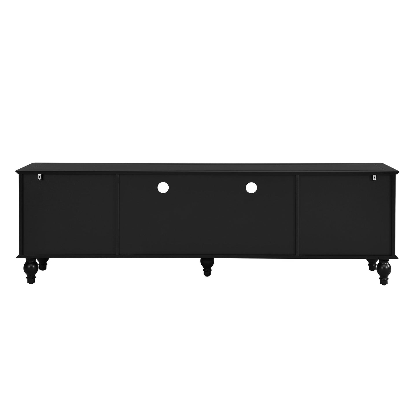 U-Can 70.9'' Modern TV Stand for TVs up to 80 Inches, Entertainment Center with Open Compartment, TV Storage Cabinet with 2 Drawers, 2 Cabinets and 5 Solid Legs for Living room