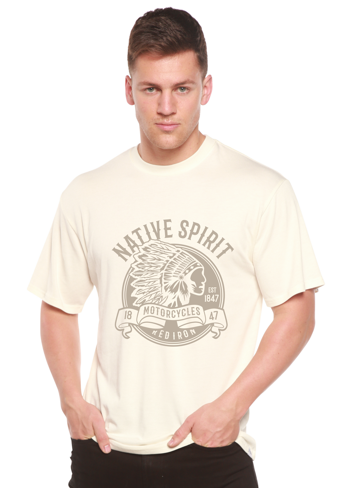 Native Spirit Spun Bamboo® Men's Bamboo Viscose/Organic Cotton Short Sleeve Graphic T-Shirt
