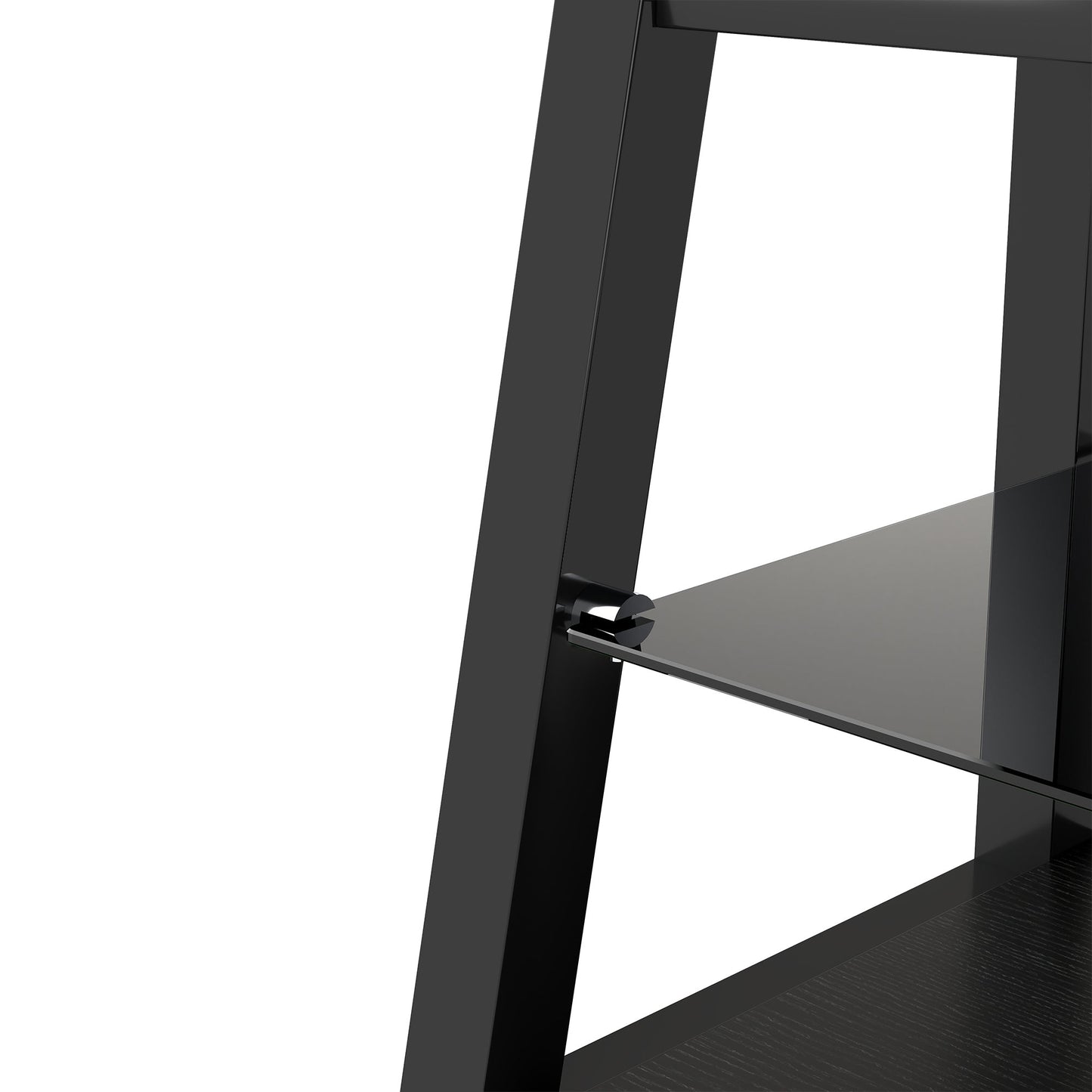 Wooden Storage TV Stand Black Tempered Glass Height Adjustable Universal Swivel Entertainment Center With Mount TV Stand,black