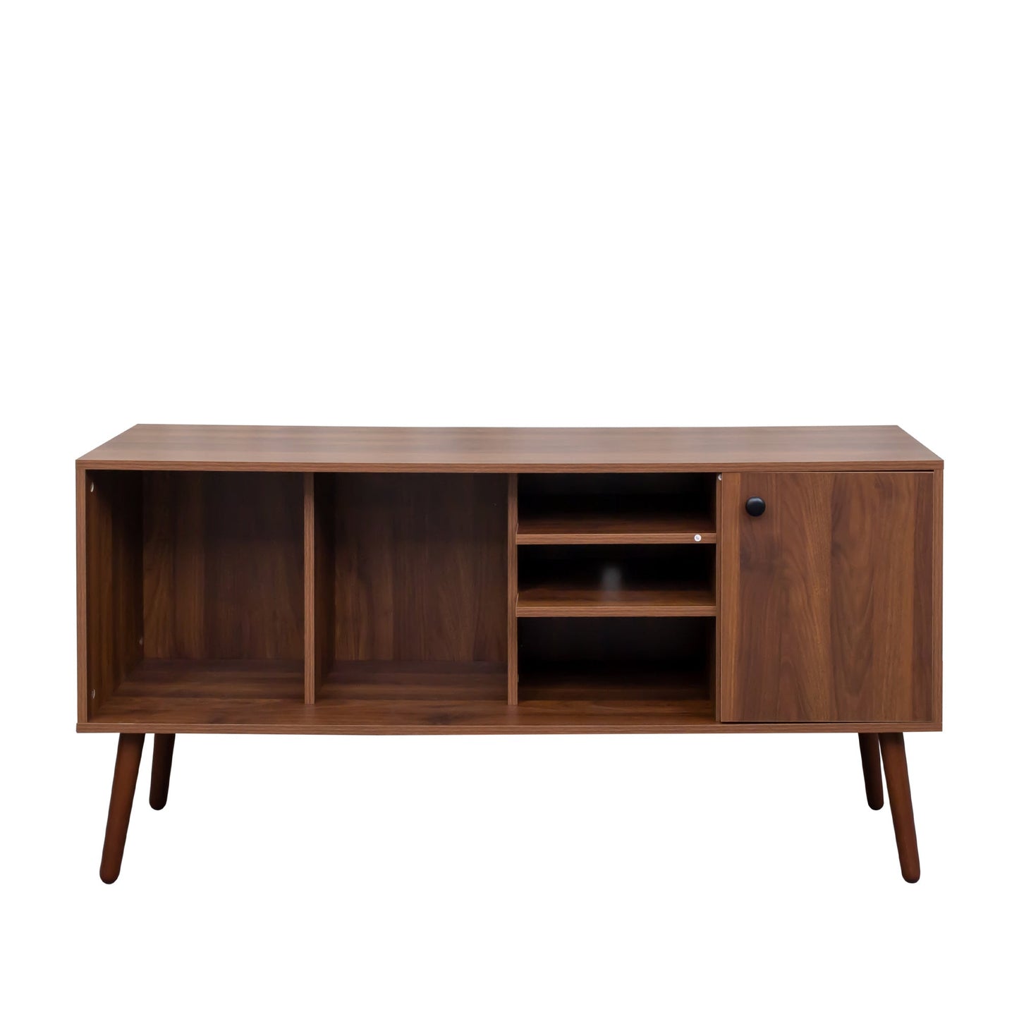 TV Stand Use in Living Room Furniture with 1 storage and 3 shelves Cabinet