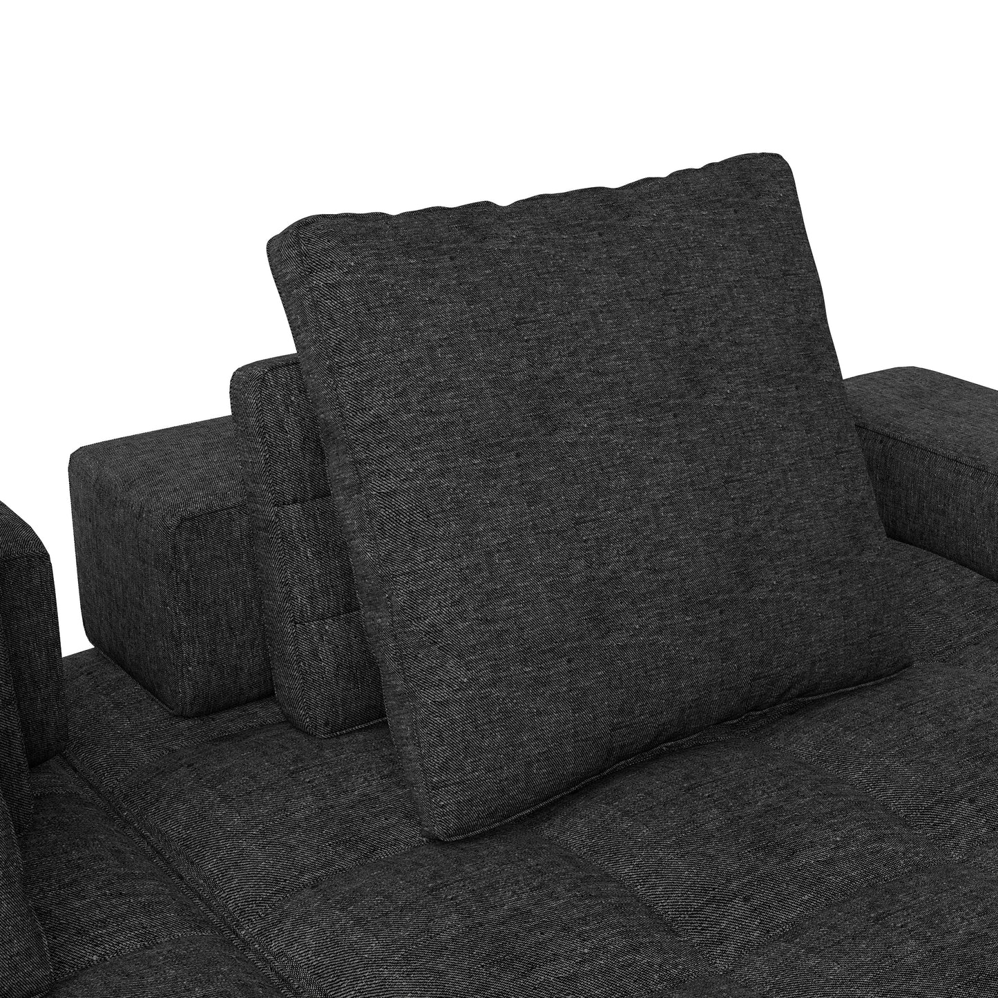 Sofa Couch for Living Room, Modern Loveseat Sofa with Extra Deep Seats, Comfy Armrests, Couches for Living Room Apartment Lounge, Easy Assembly, Grey