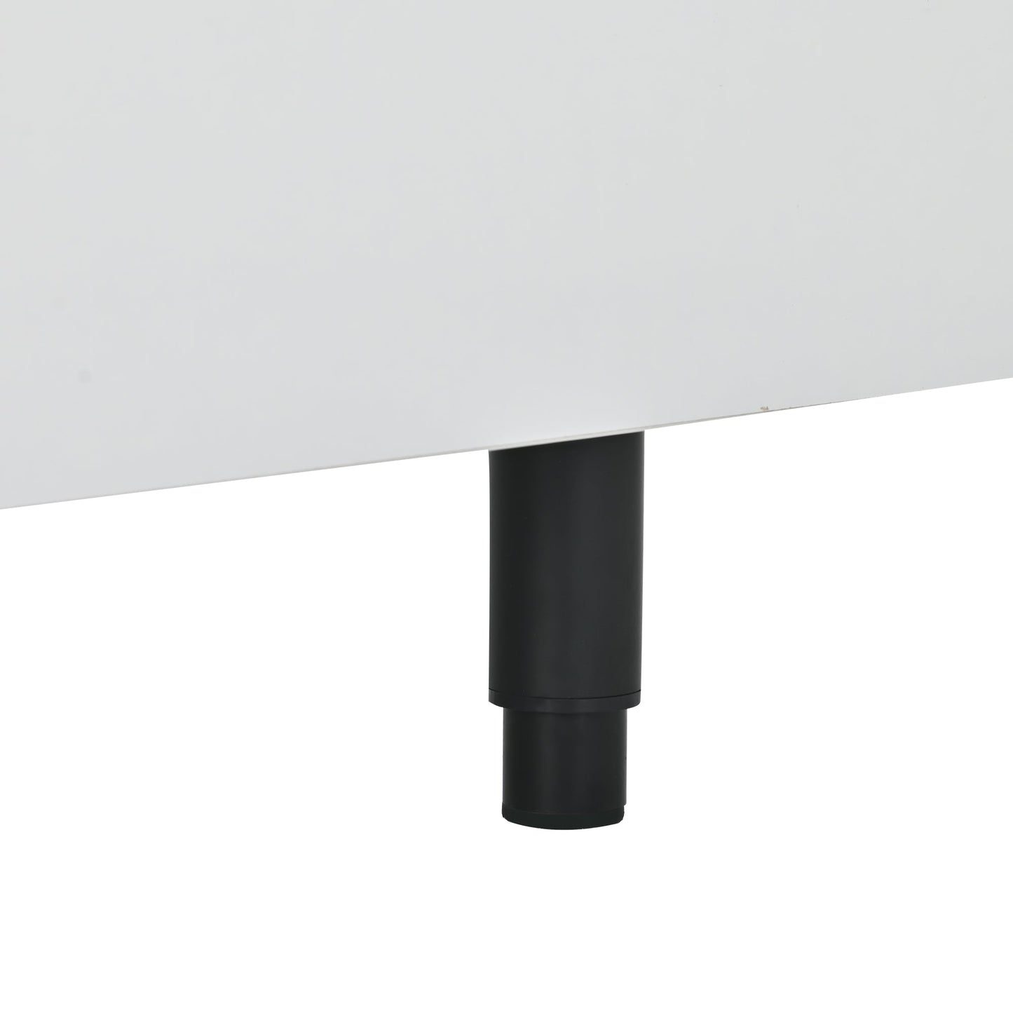 U-Can  70.1''-100'' Modern Stylish ExtendableTV Stand  TV Cabinet for 80+inch TV, Black+White (Old SKU: WF299723AAK)