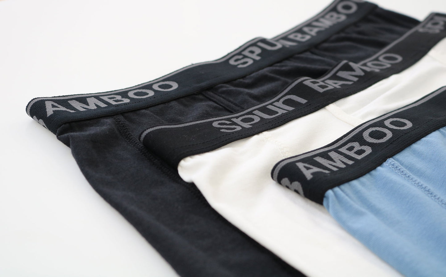 Men's Bamboo Viscose Boxer Briefs - 3-Pack Mixed Colors