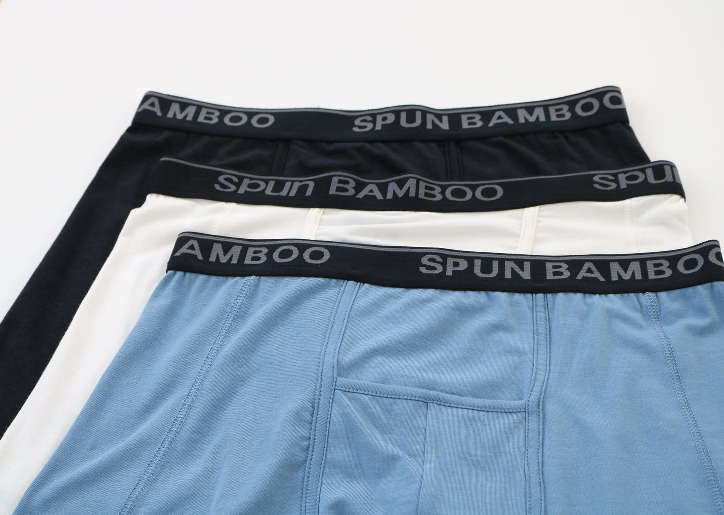 Men's Bamboo Viscose Boxer Briefs - 3-Pack Mixed Colors