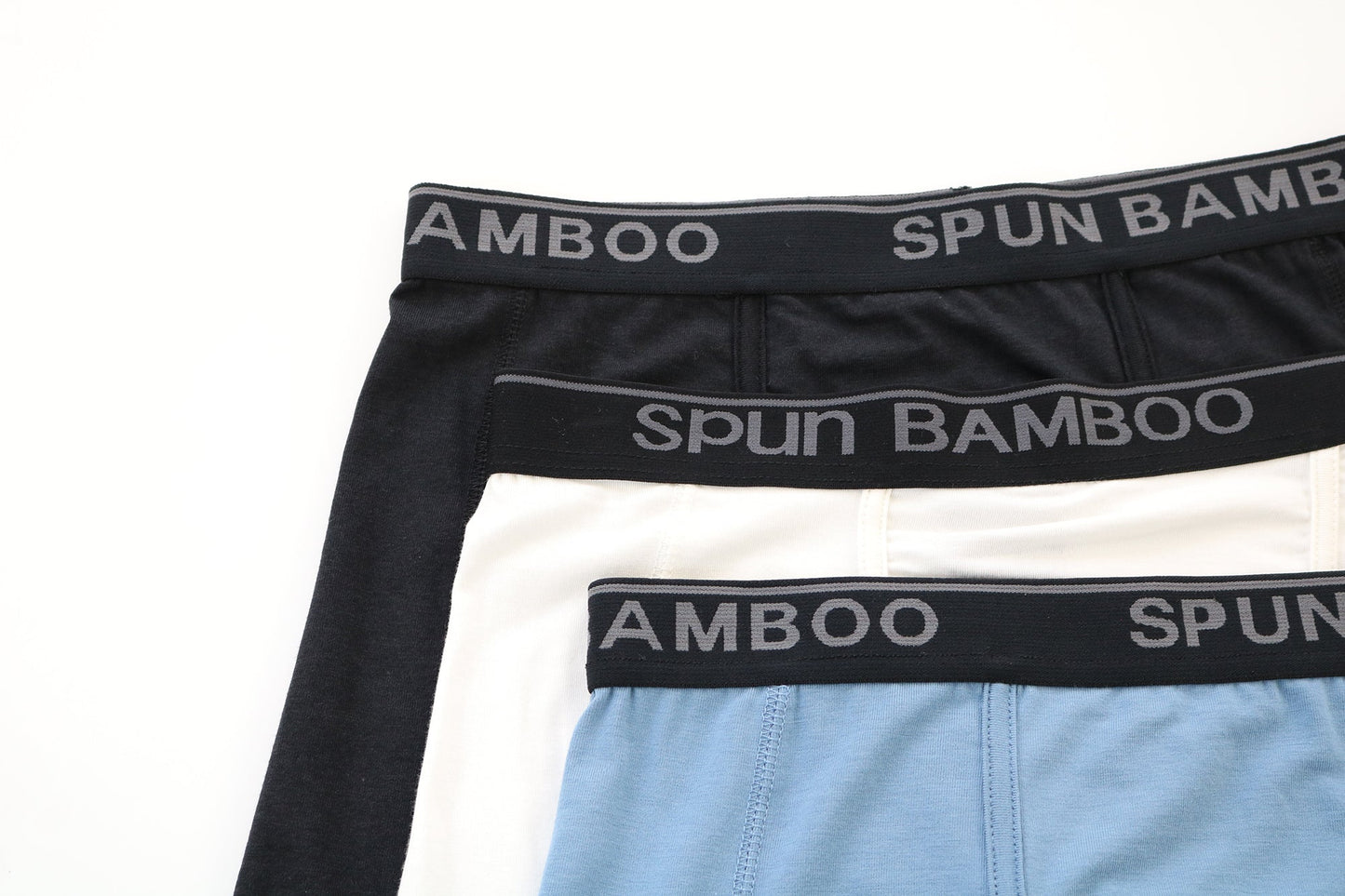 Men's Bamboo Viscose Boxer Briefs - 3-Pack Mixed Colors