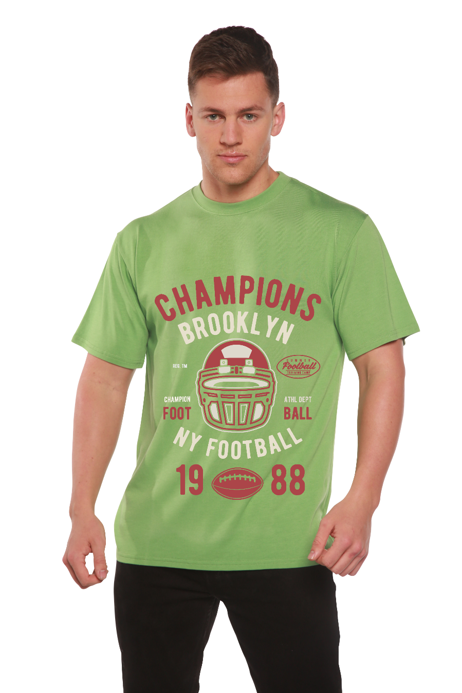 Champions Brooklyn Men's Bamboo Viscose/Organic Cotton Short Sleeve Graphic T-Shirt