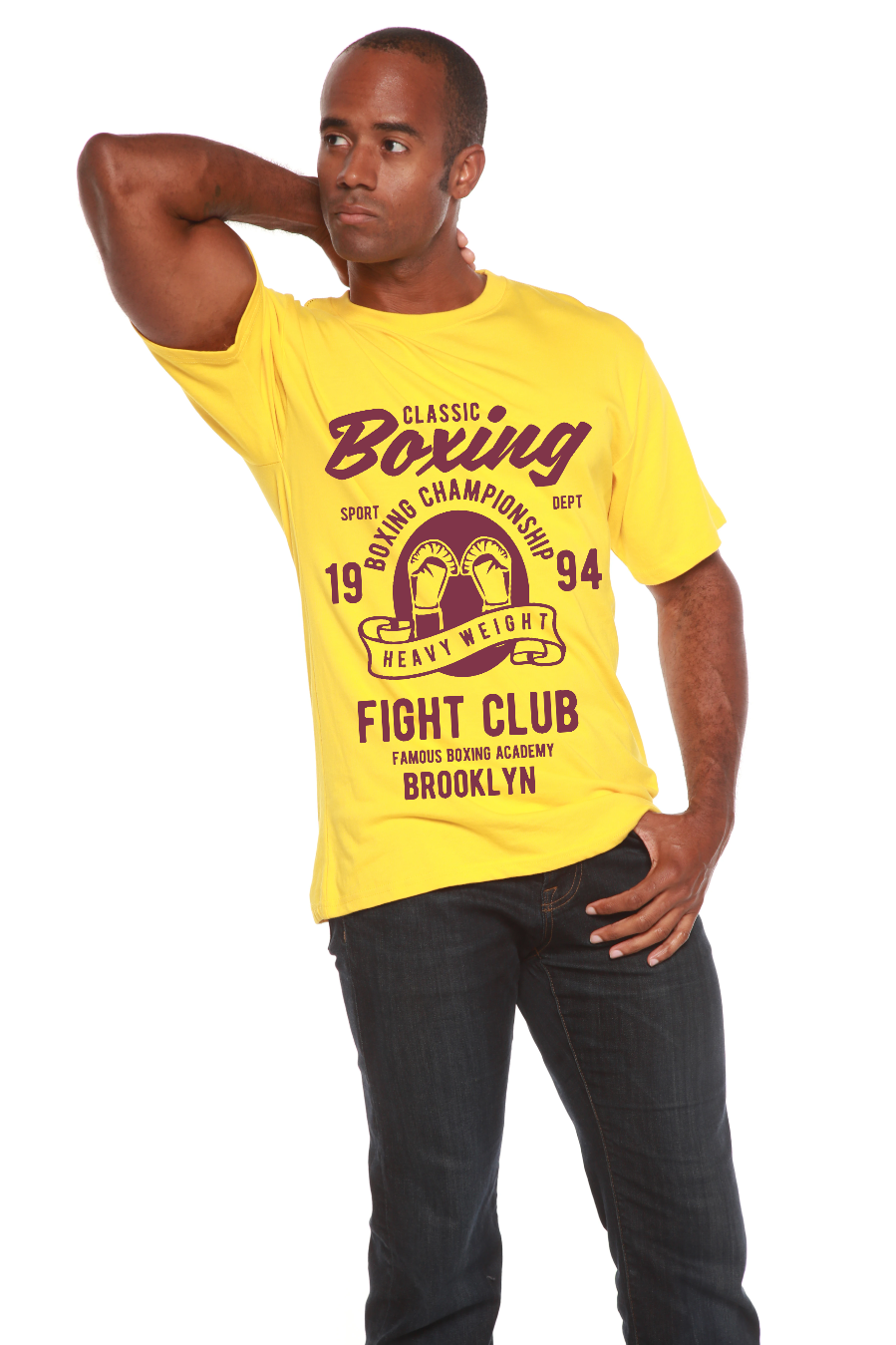 Classic Boxing Men's Bamboo Viscose/Organic Cotton Short Sleeve Graphic T-Shirt
