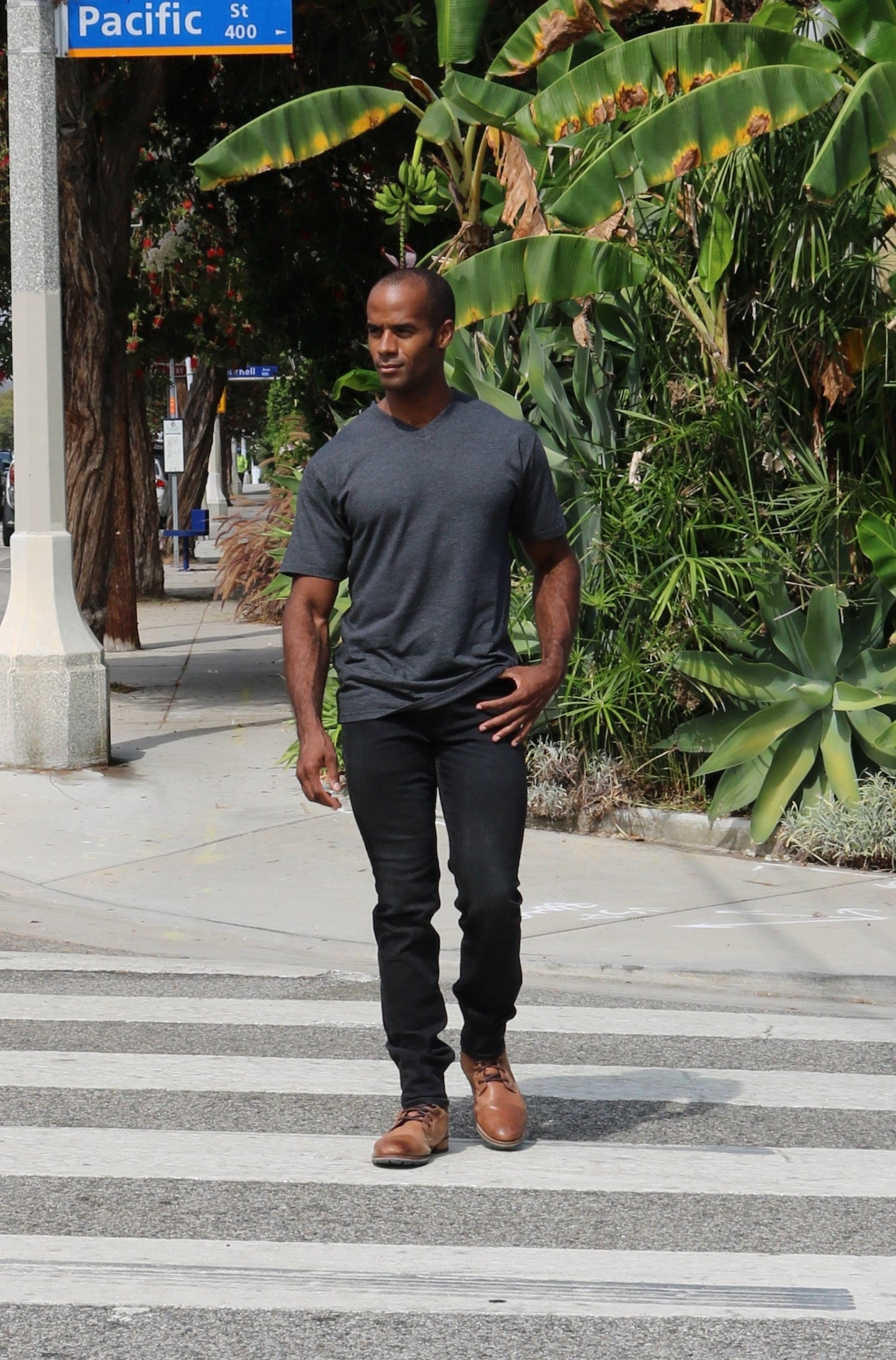 Men's Bamboo Viscose V-Neck T-Shirt
