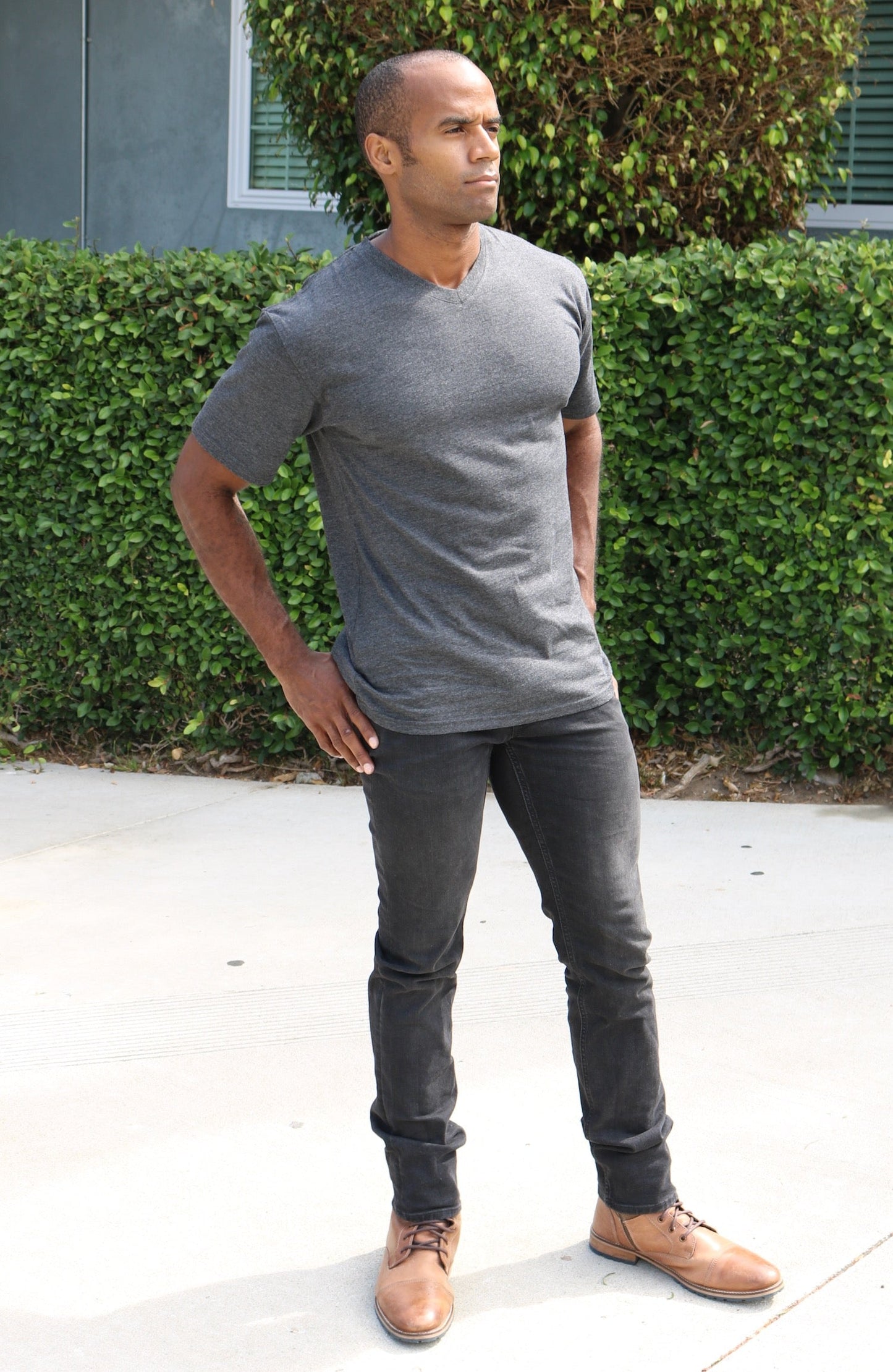 Men's Bamboo Viscose V-Neck T-Shirt