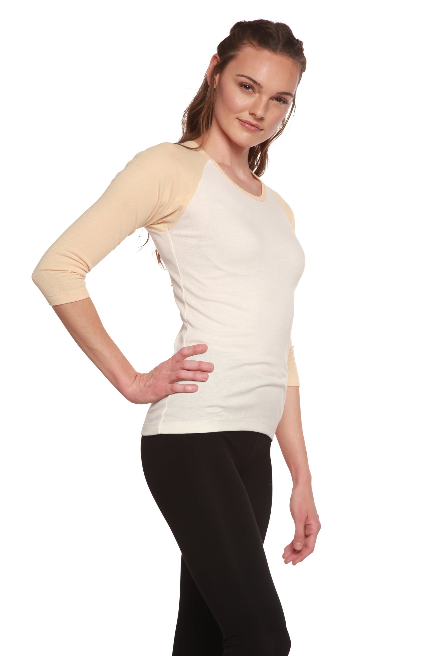Women's Bamboo Viscose/Sorona 3/4 Sleeve T-Shirt