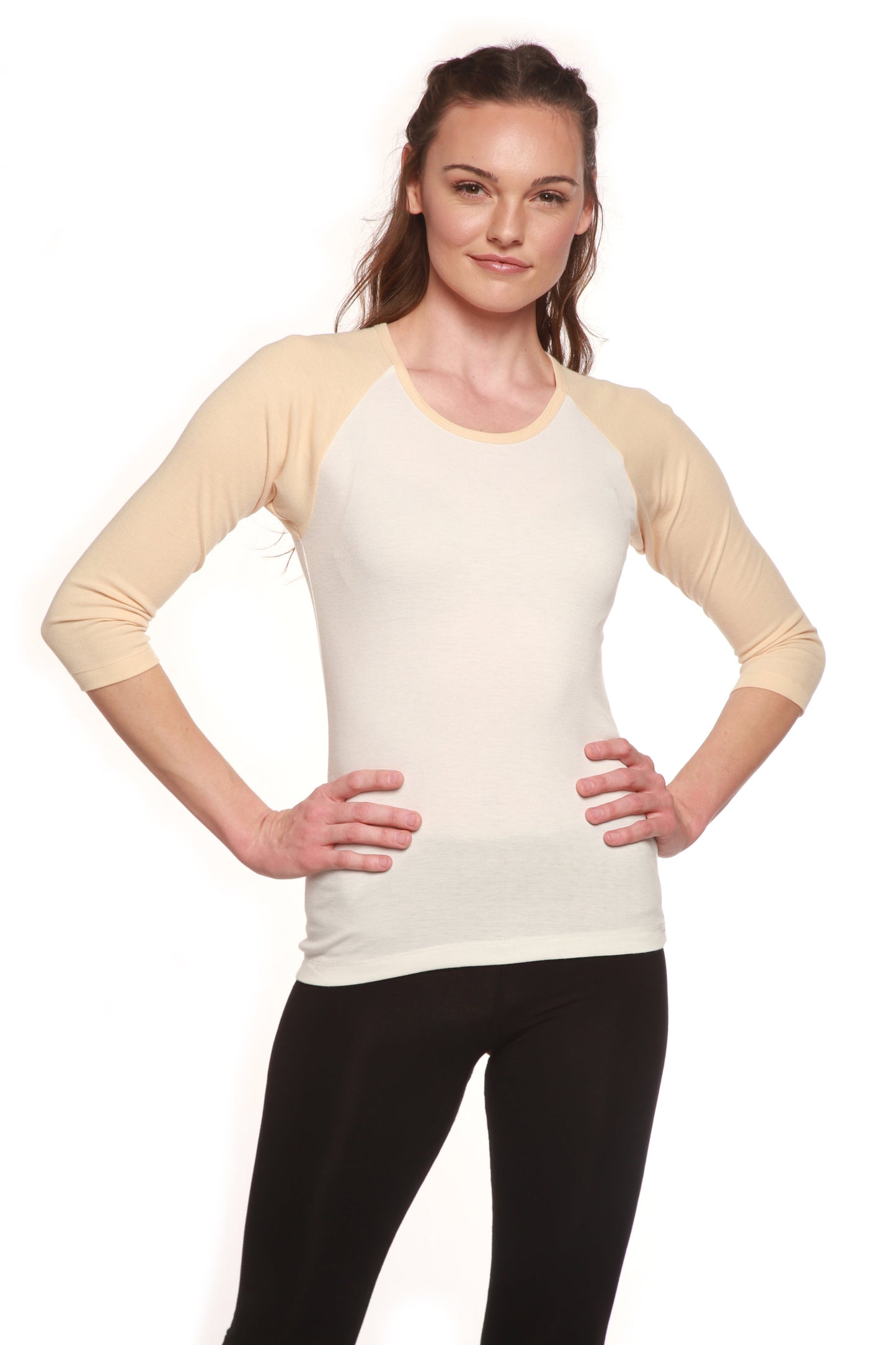 Women's Bamboo Viscose/Sorona 3/4 Sleeve T-Shirt