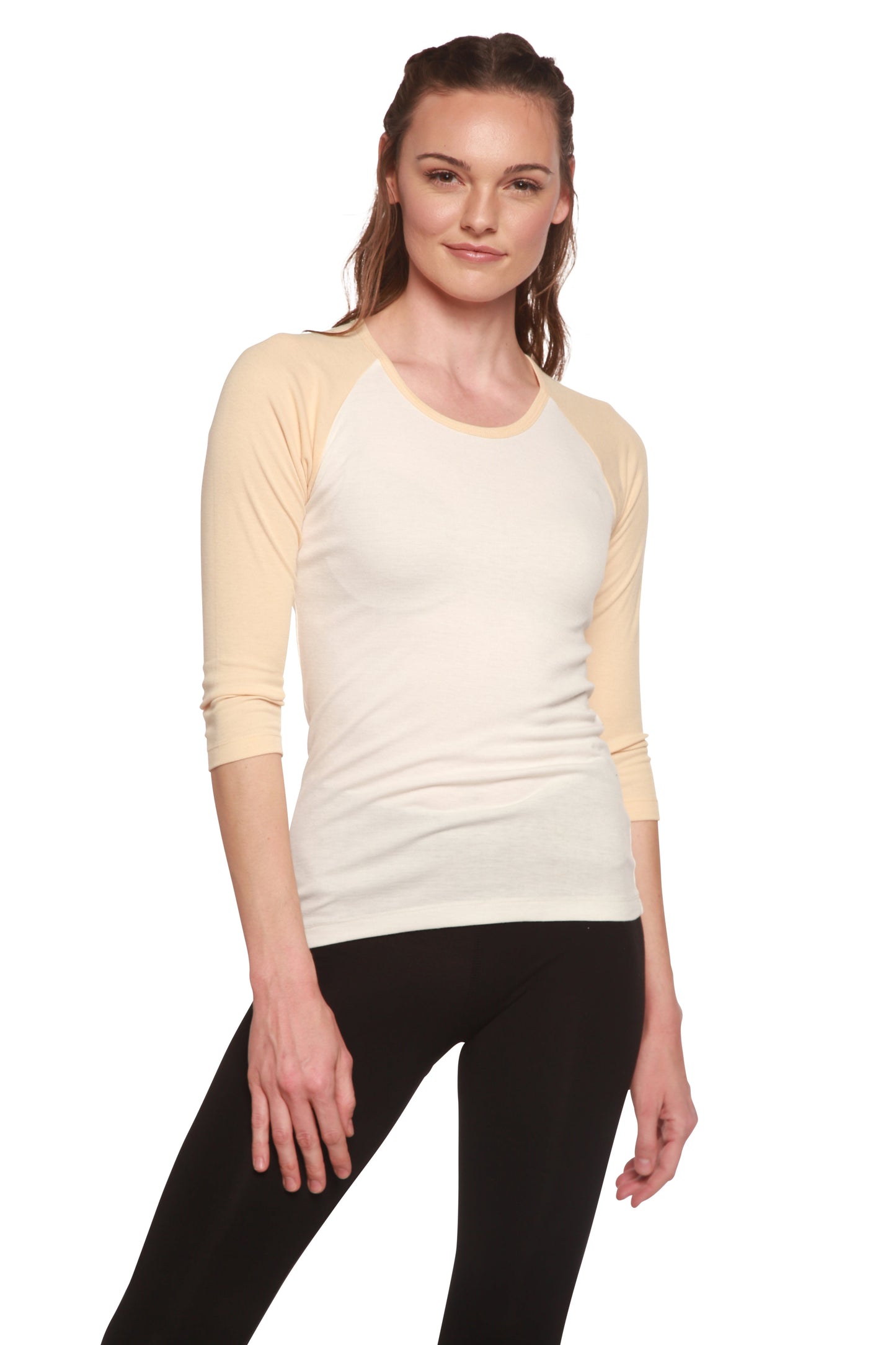 Women's Bamboo Viscose/Sorona 3/4 Sleeve T-Shirt