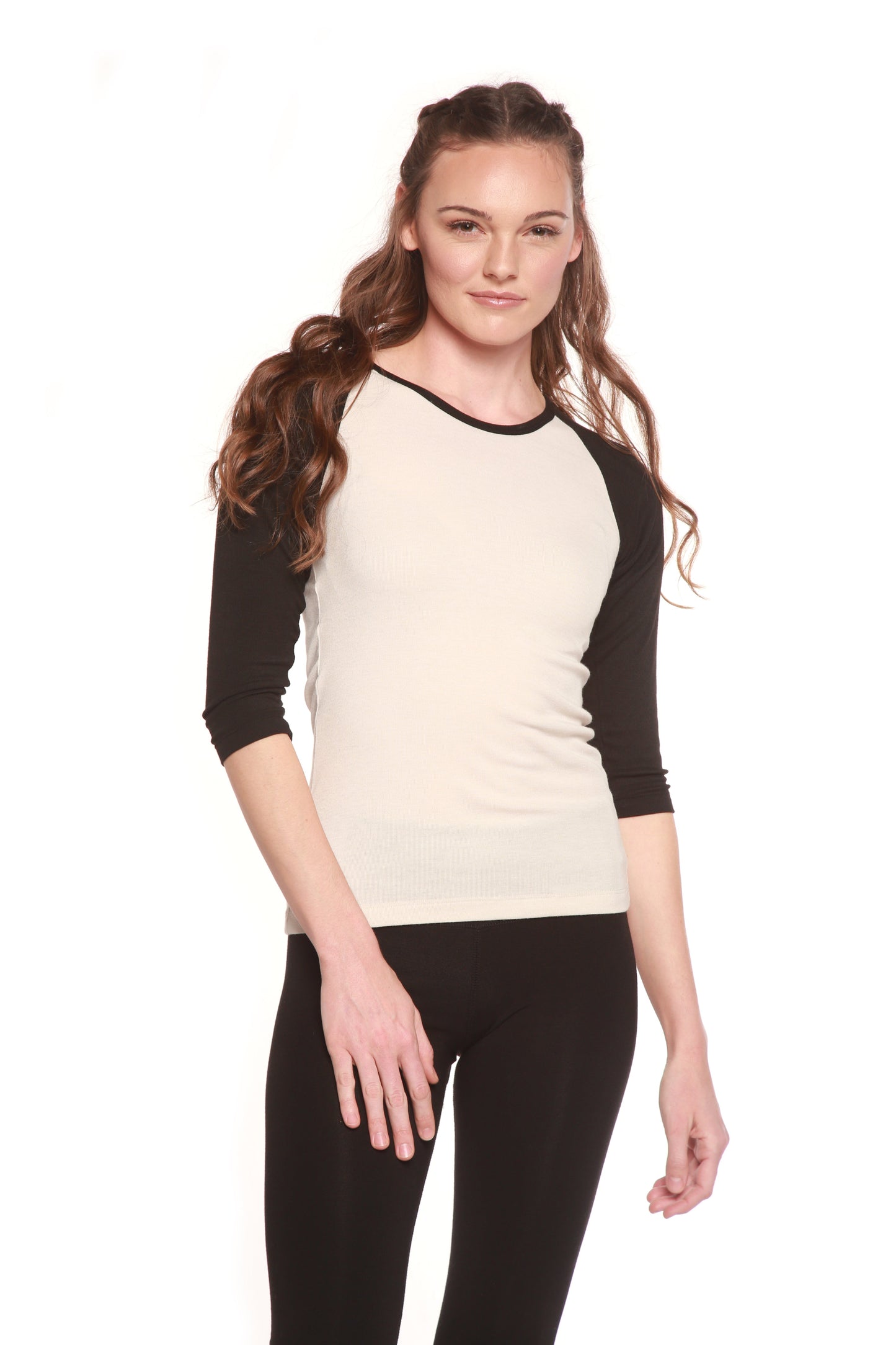 Women's Bamboo Viscose/Sorona 3/4 Sleeve T-Shirt
