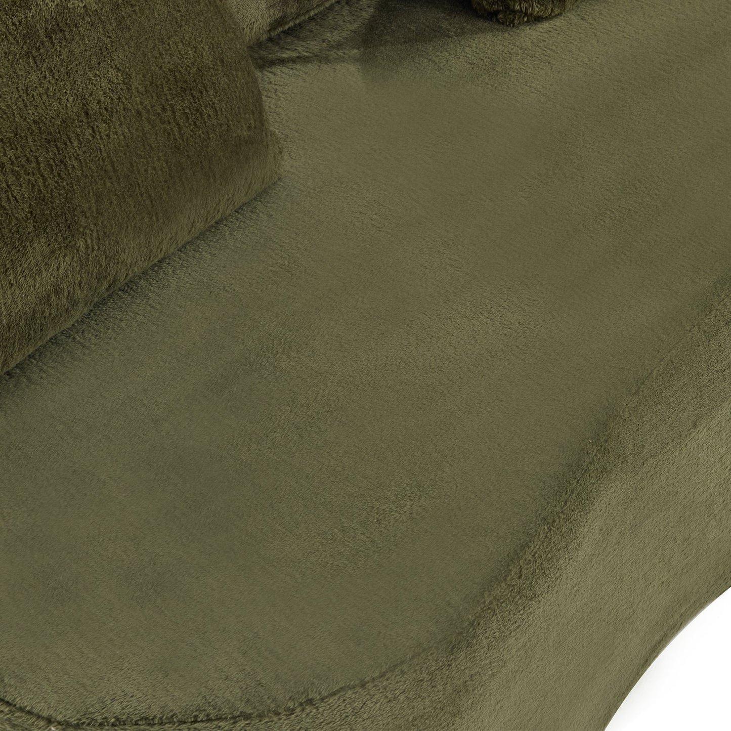 71-inch folding sofa bed, plush futon sofa bed, high-density foam convertible sofa bed, folding floor sofa bed for living room, guest room, bedroom, green