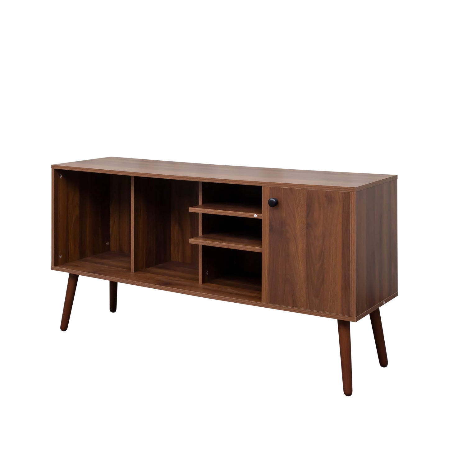 TV Stand Use in Living Room Furniture with 1 storage and 3 shelves Cabinet