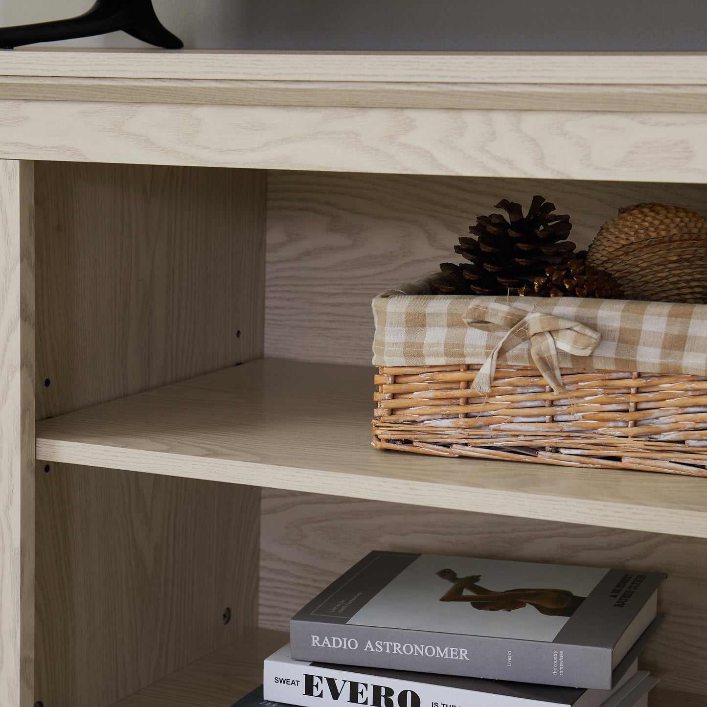 Farmhouse Rattan TV Stand Console Table for TVs up to 70 Inches, TV Console Table with 2 Storage Shelves, 2 Natural Rattan Door Cabinets,65'W*15.55'D*23.86'H, White