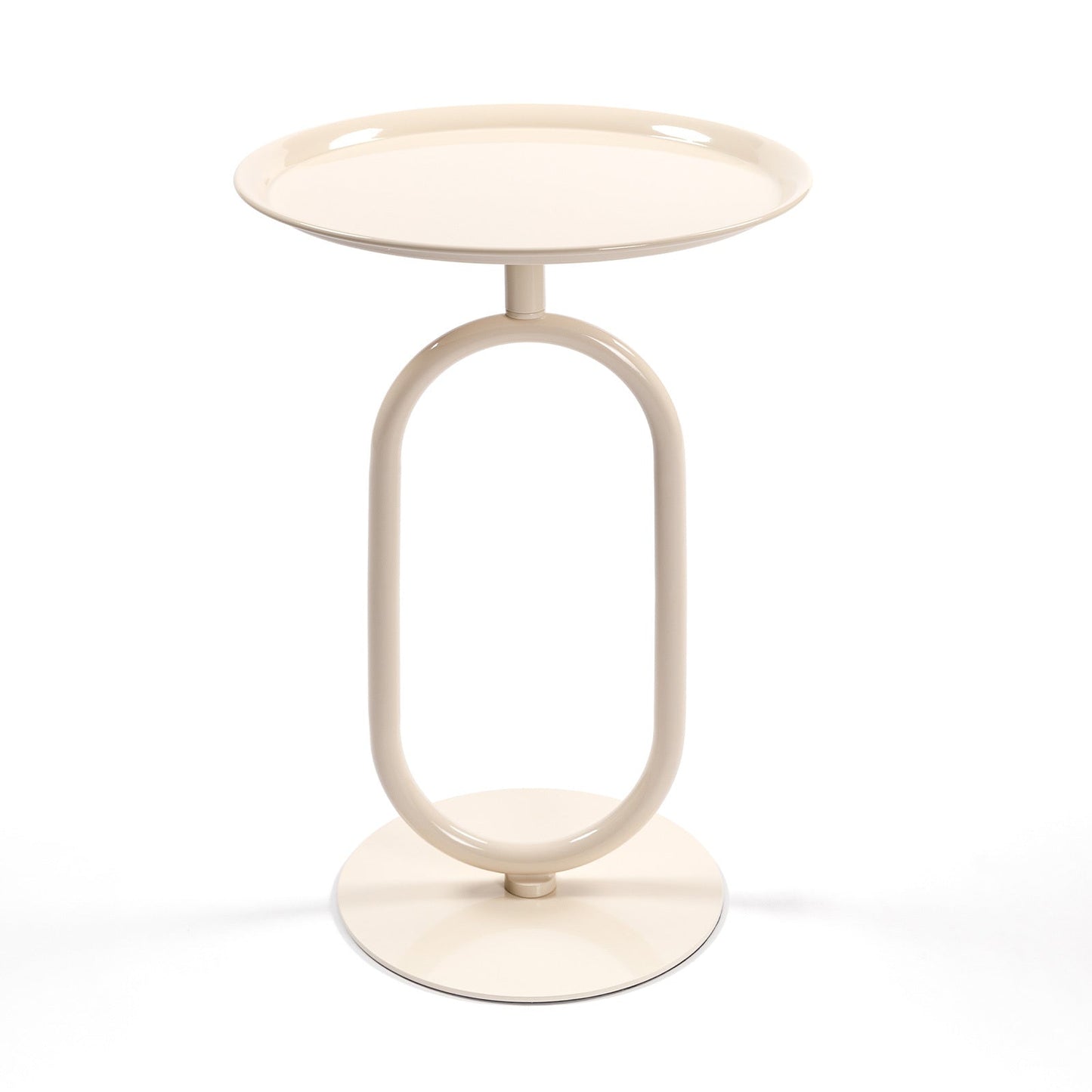 2PCS. Lantern-shaped Metal End Table, Small Round Side Table, Modern Coffee Drink Cocktail Table, Small Accent Pedestal Table for Living Room Corners Small Spaces